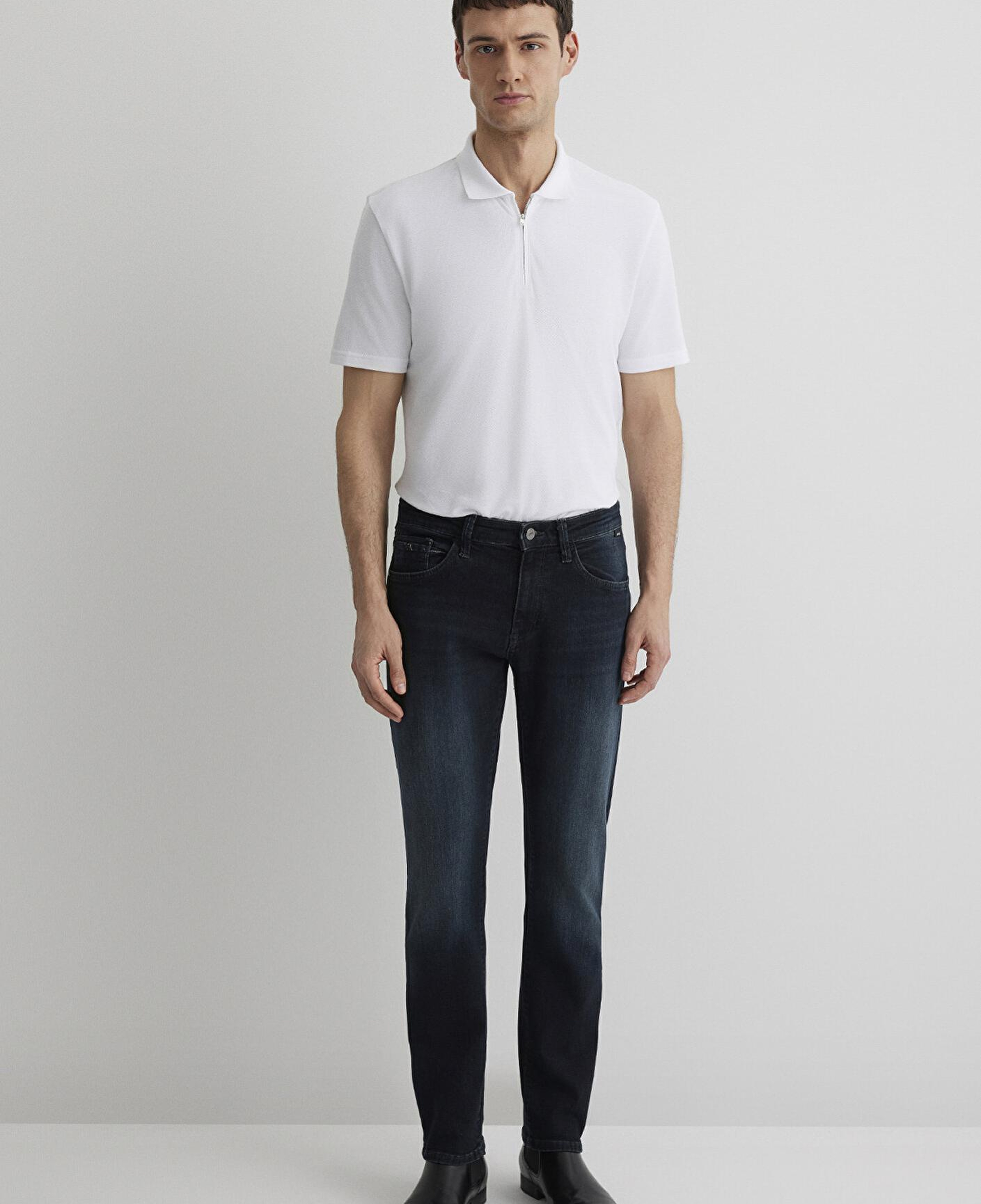 Mavi Marcus Lux Black Puslu Koyu Mavi Jean Pantolon 0035188545