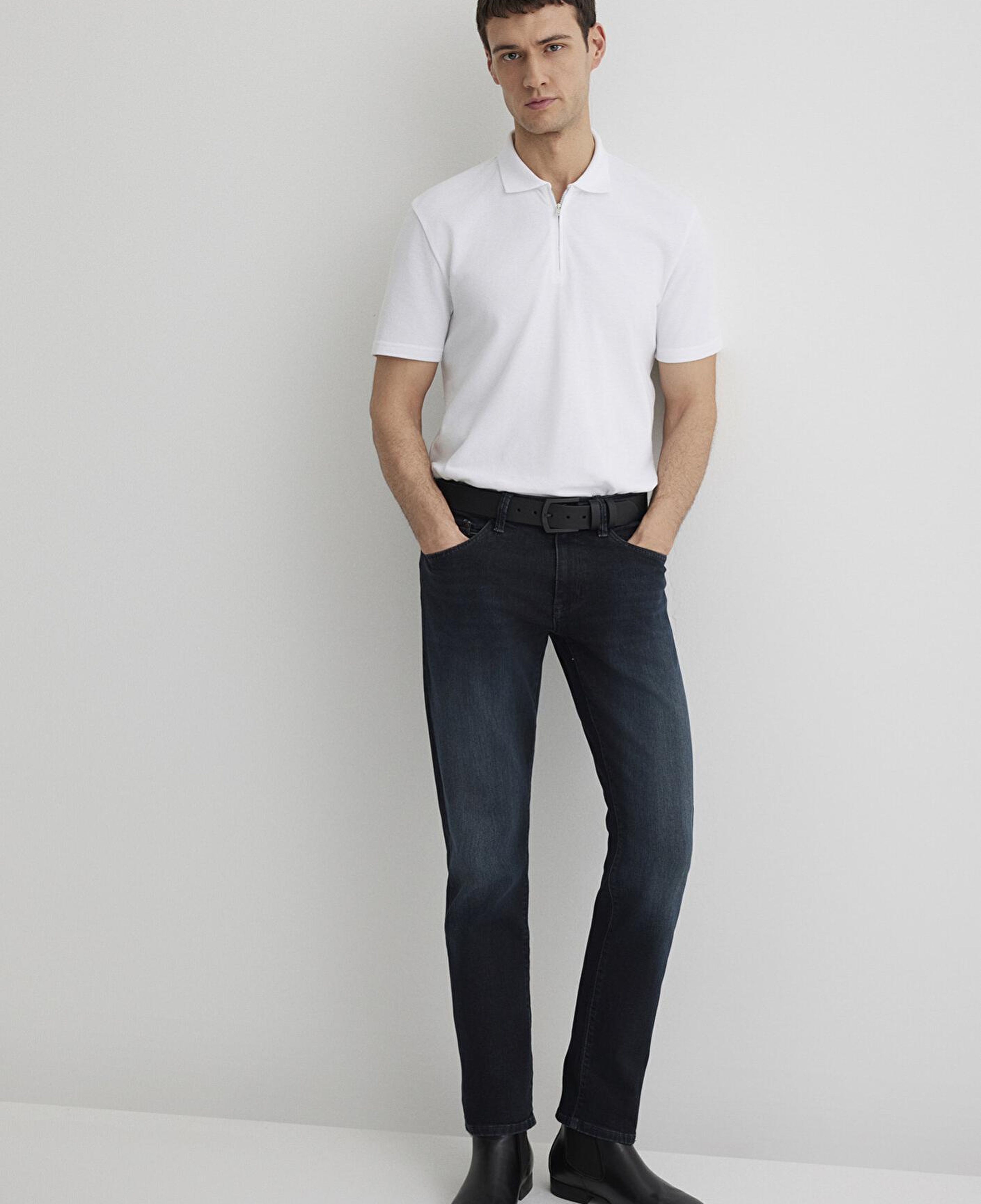 Mavi Marcus Lux Black Puslu Koyu Mavi Jean Pantolon 0035188545