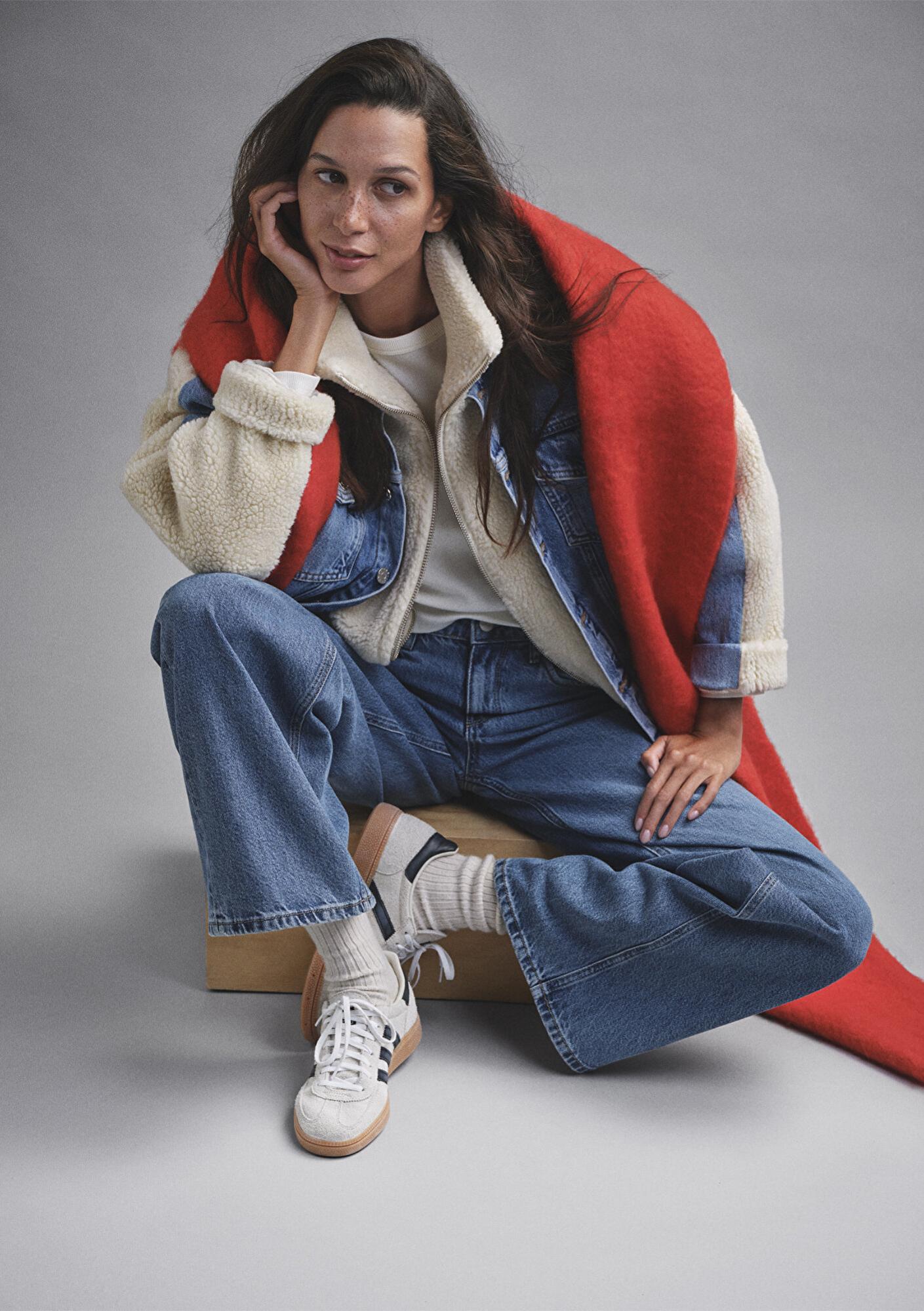 Mavi Rubina 90lar Açık Mavi Suni Kürklü  Jean Ceket 1110278-88589