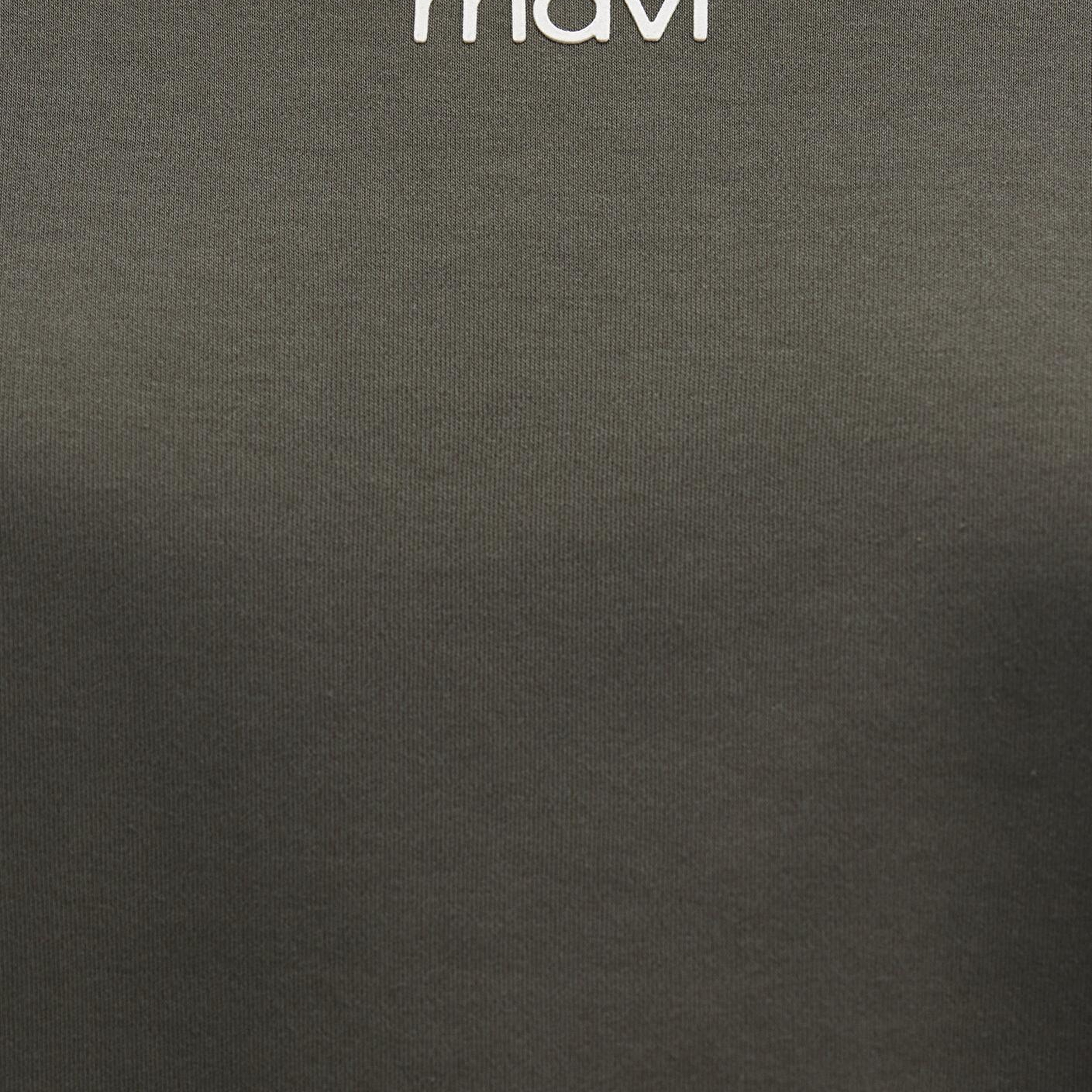 Mavi Mavi Logo Baskılı İnterlok Yeşil Tişört Regular Fit / Normal Kesim 1612829-71553