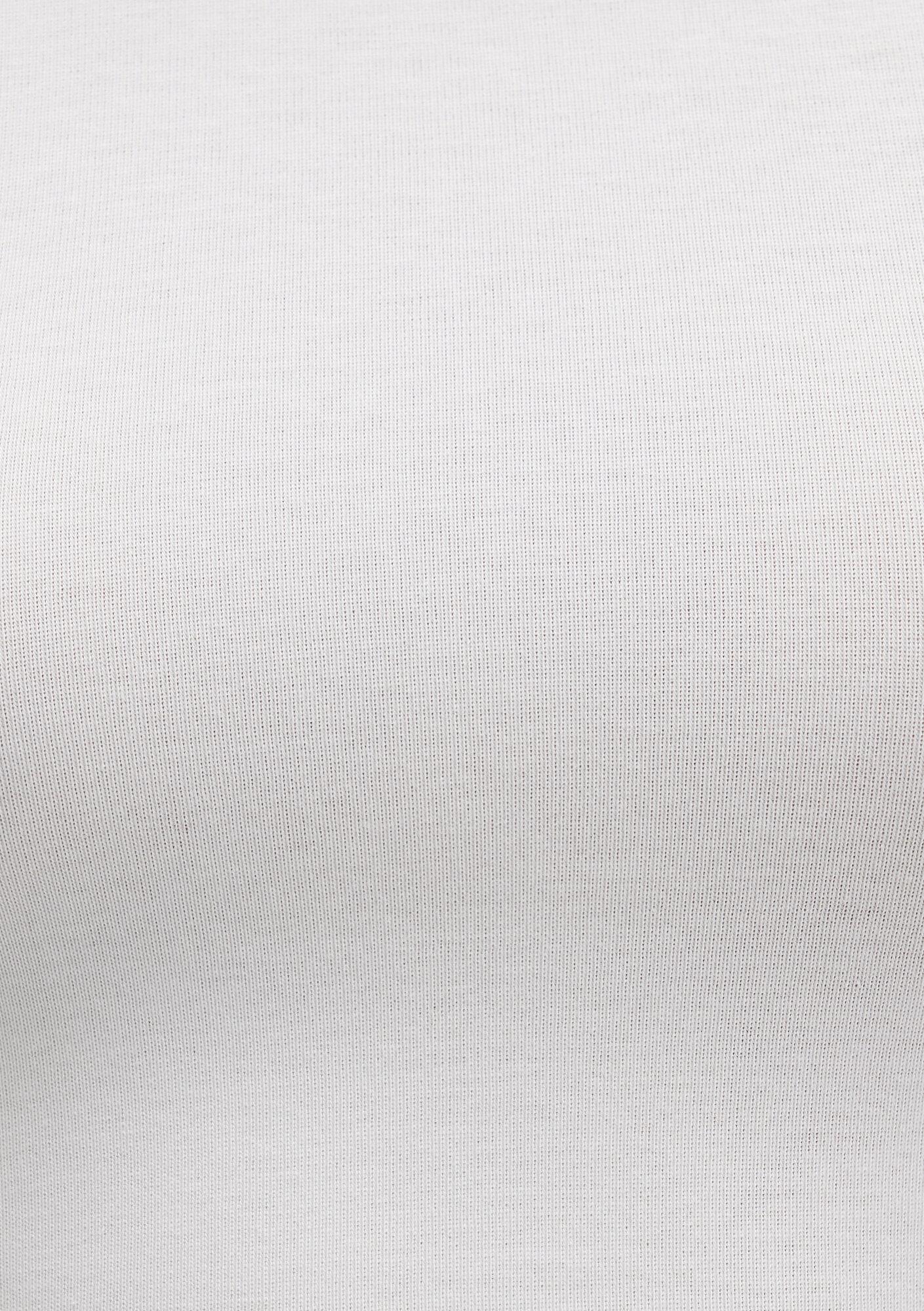 Mavi Uzun Kollu Beyaz Crop Basic Tişört Crop / Kısa Kesim 1612822-70057