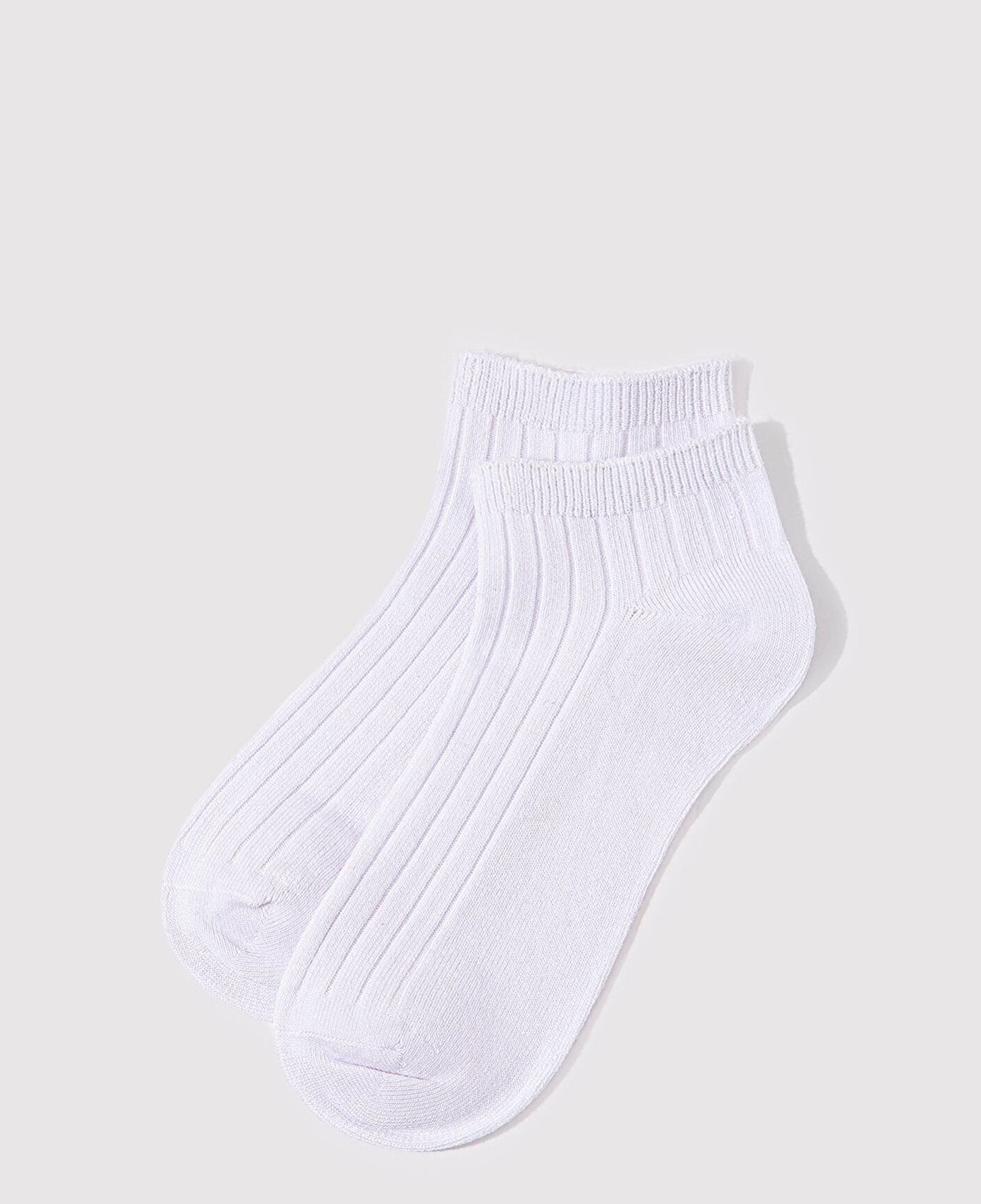 Mavi Beyaz Patik Çorap 1912894-620