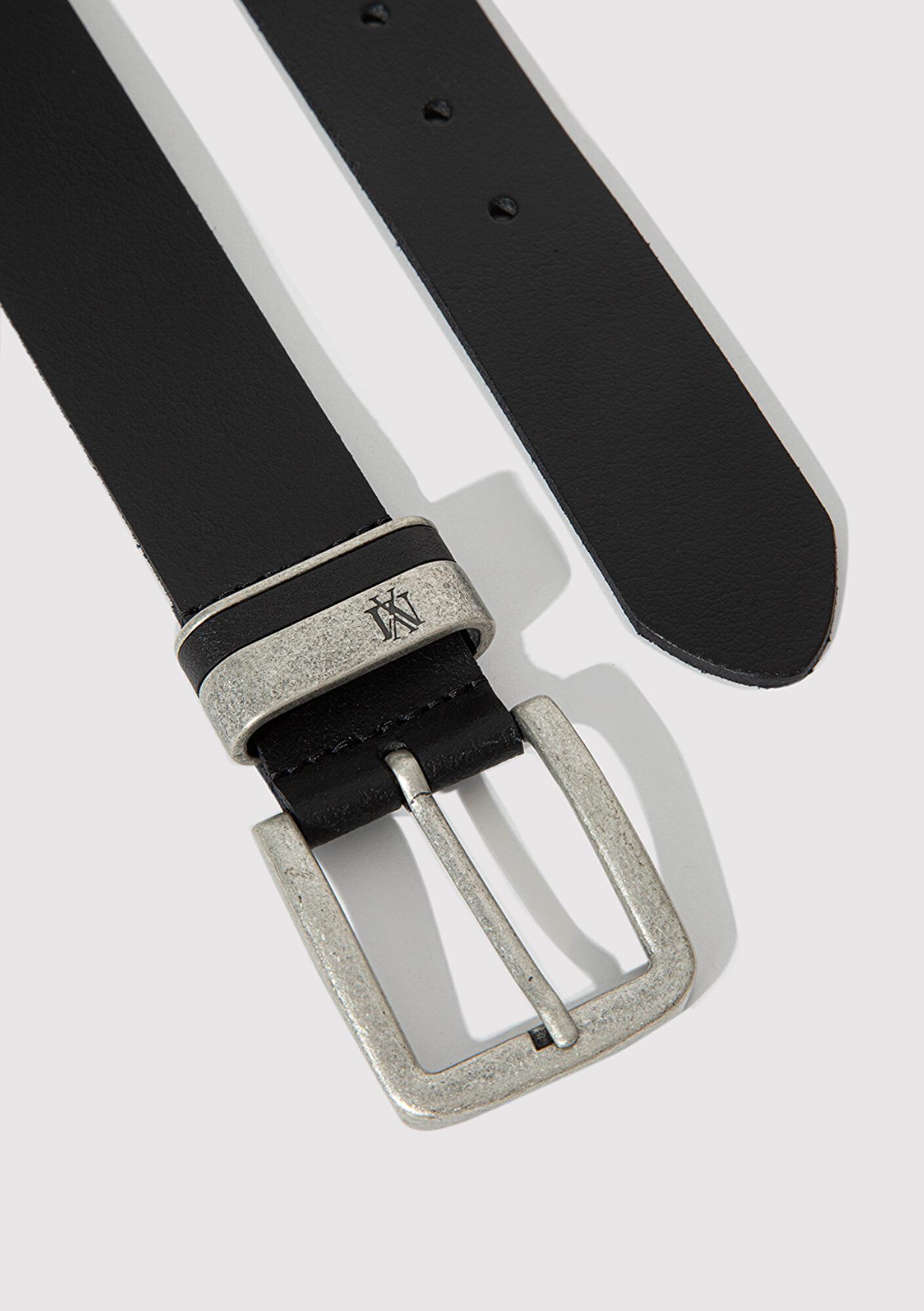 Mavi Siyah Deri Kemer 0911646-900