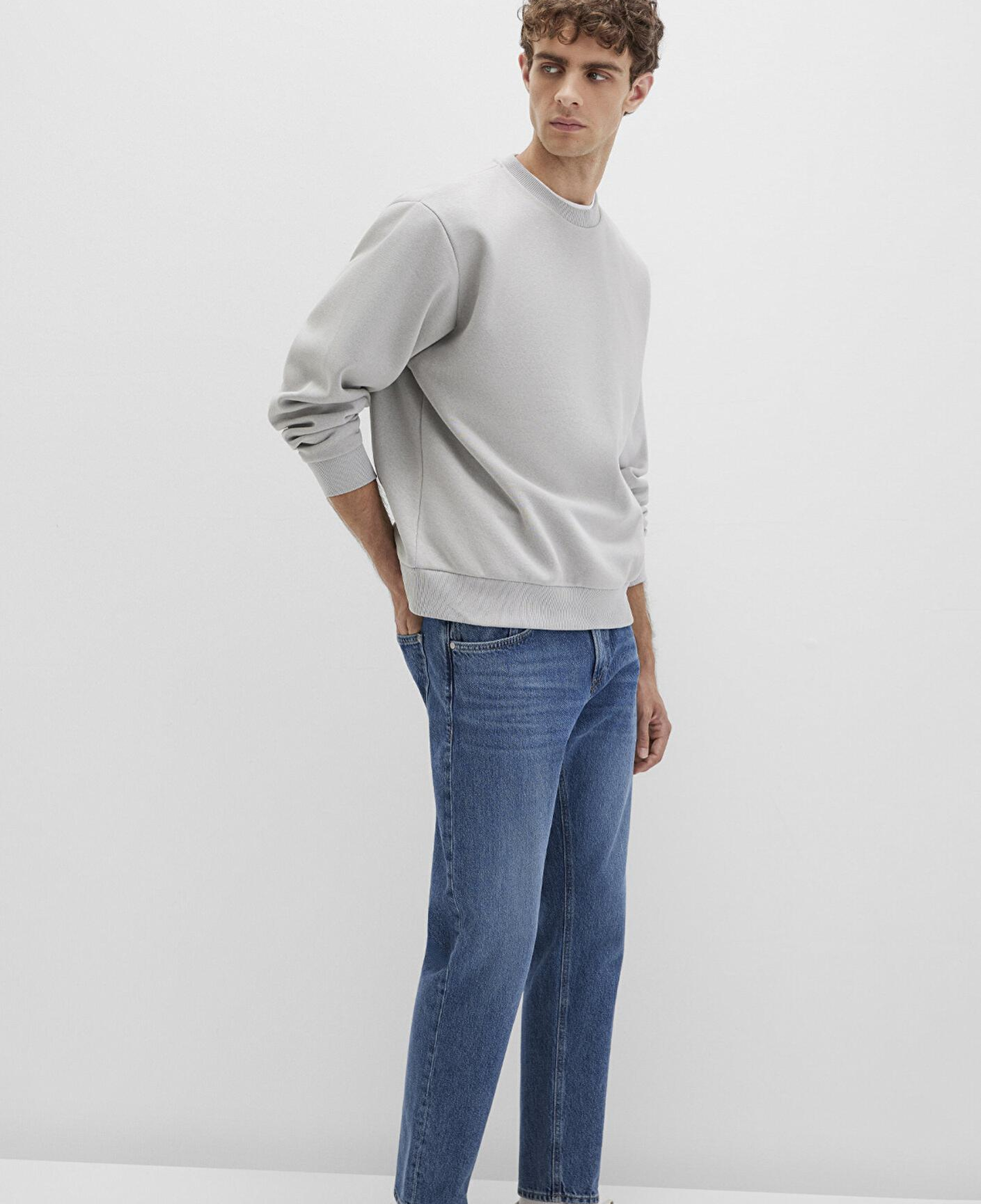 Mavi Bisiklet Yaka Gri Basic Sweatshirt 0S10276-81582