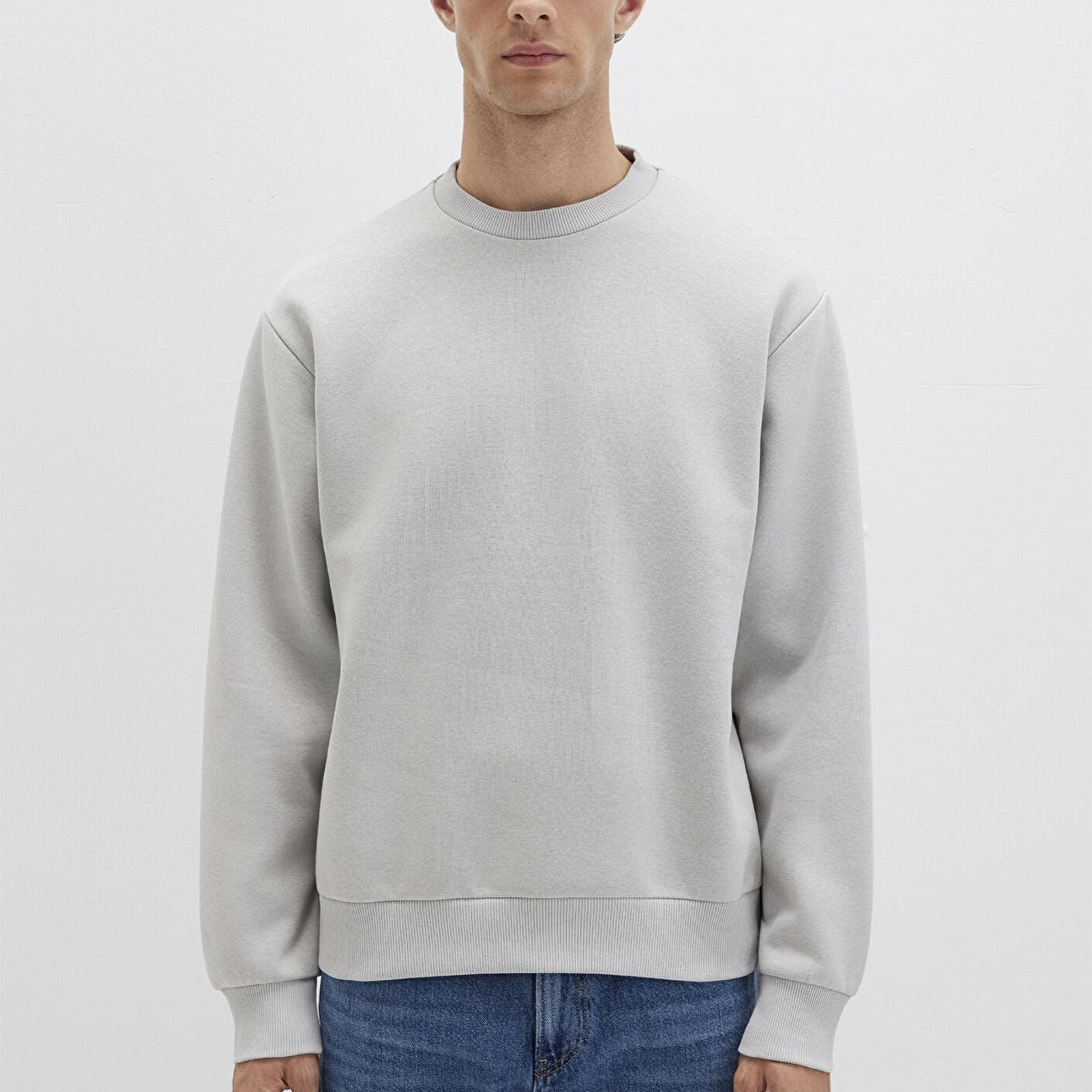 Mavi Bisiklet Yaka Gri Basic Sweatshirt 0S10276-81582