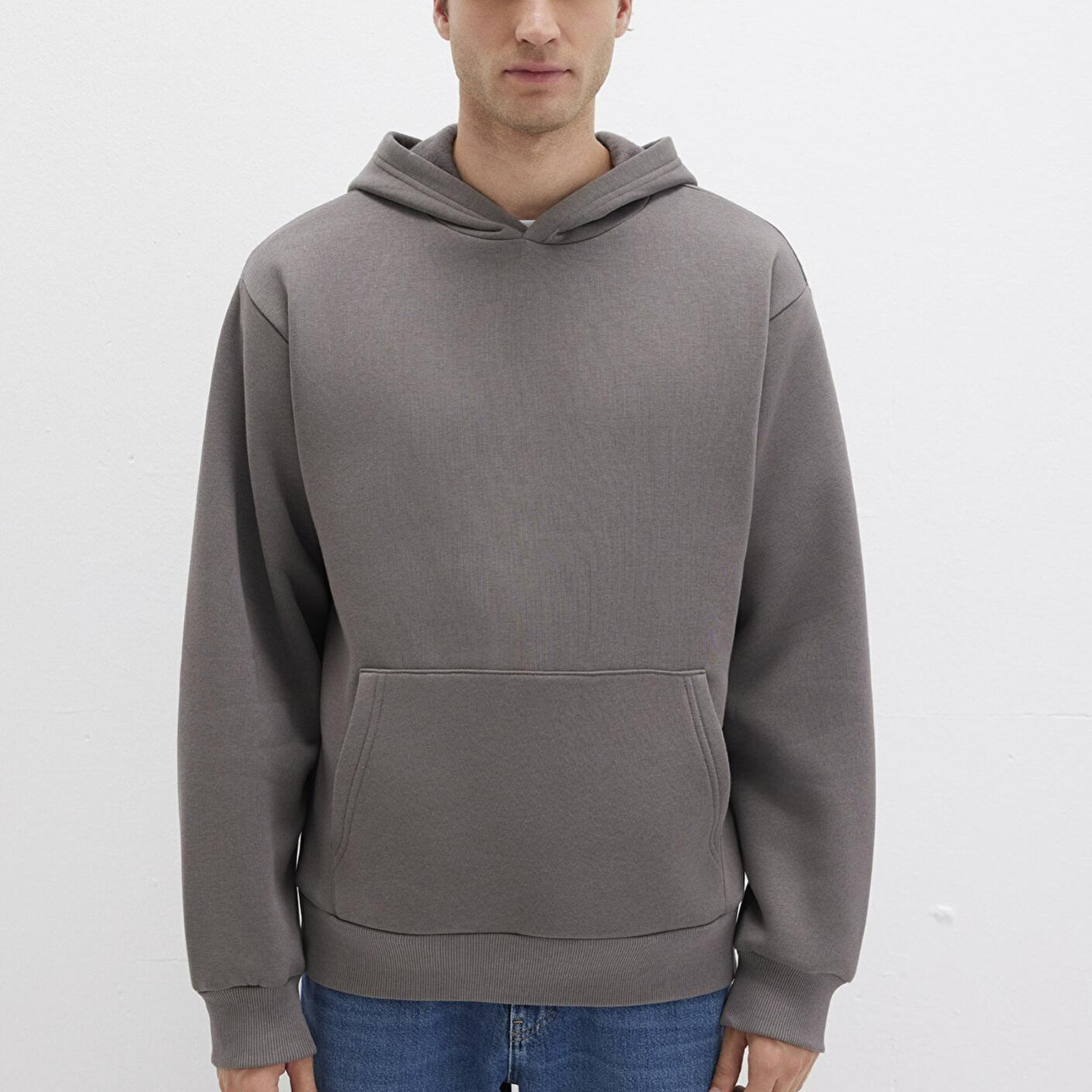 Mavi Kapüşonlu Antrasit Basic Sweatshirt 0S10275-70096