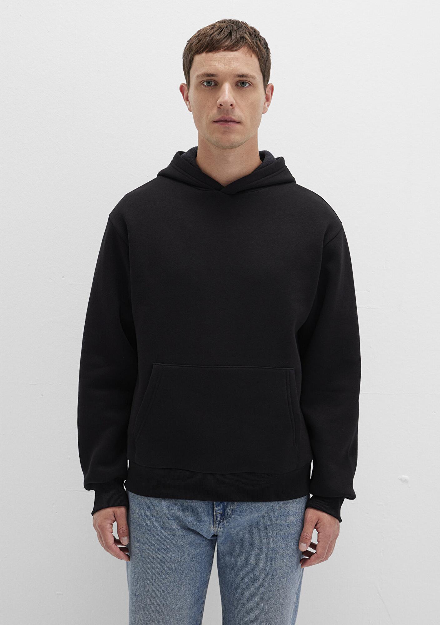 Mavi Kapüşonlu Siyah Basic Sweatshirt 0S10275-900