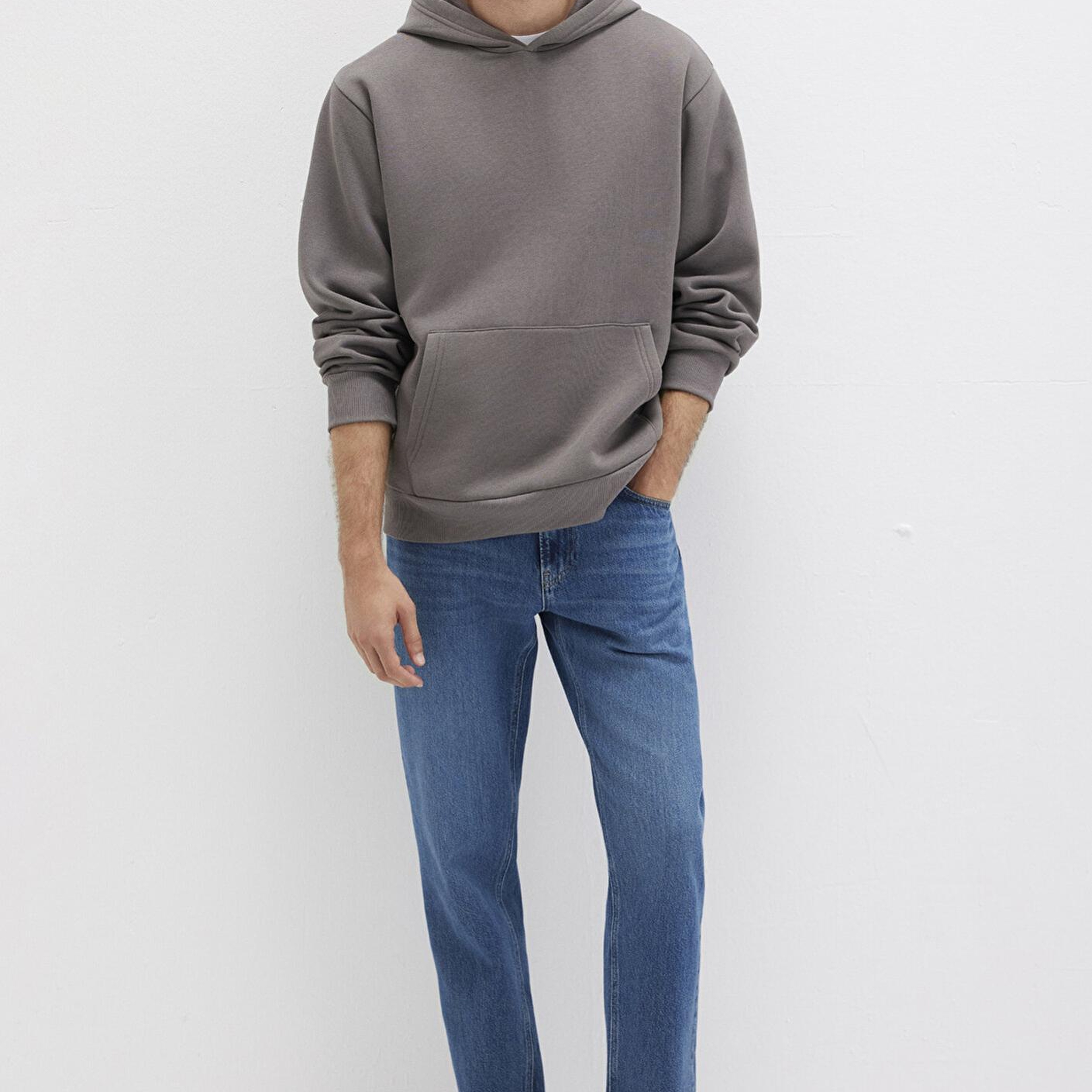Mavi Kapüşonlu Antrasit Basic Sweatshirt 0S10275-70096