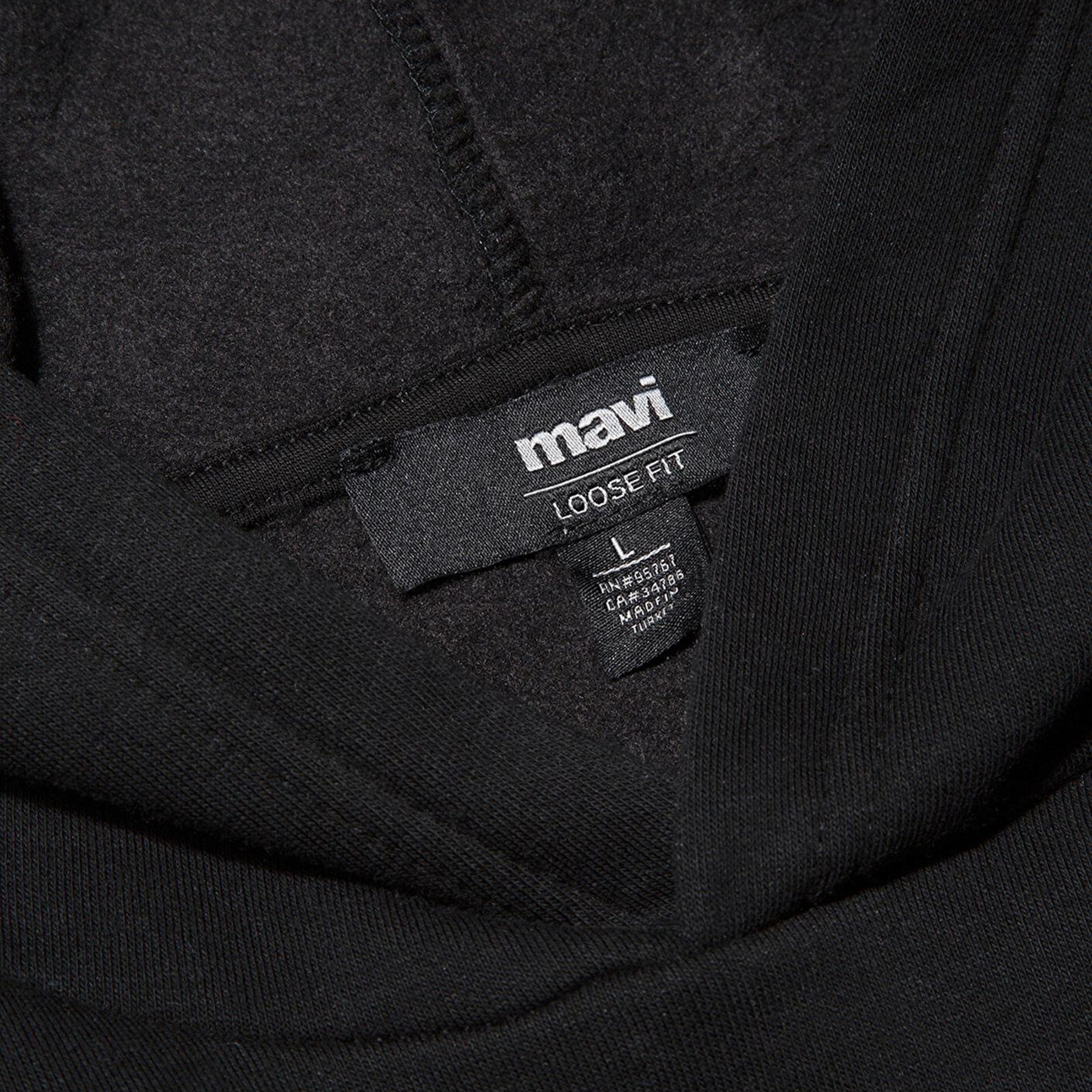 Mavi Kapüşonlu Siyah Basic Sweatshirt 0S10275-900