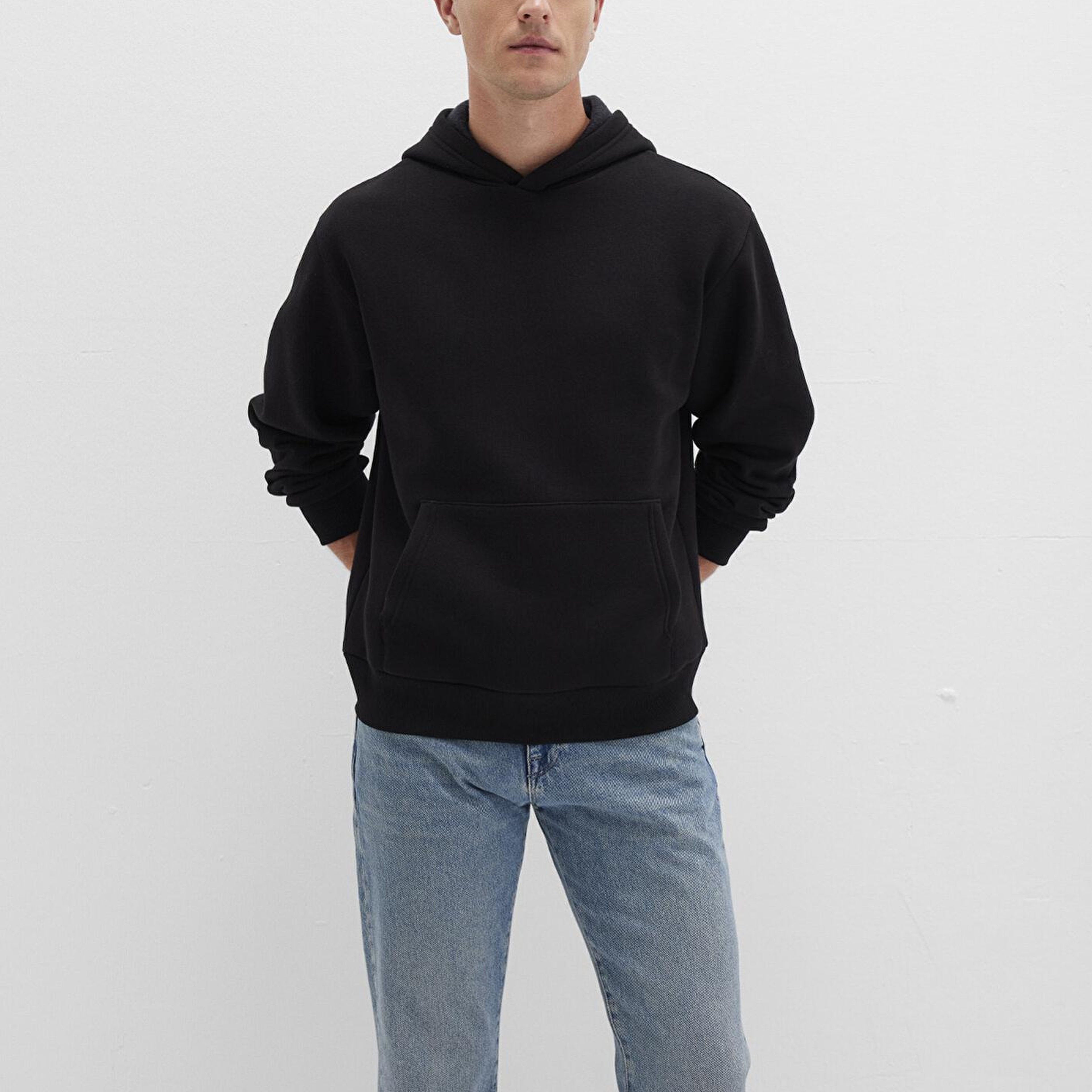 Mavi Kapüşonlu Siyah Basic Sweatshirt 0S10275-900