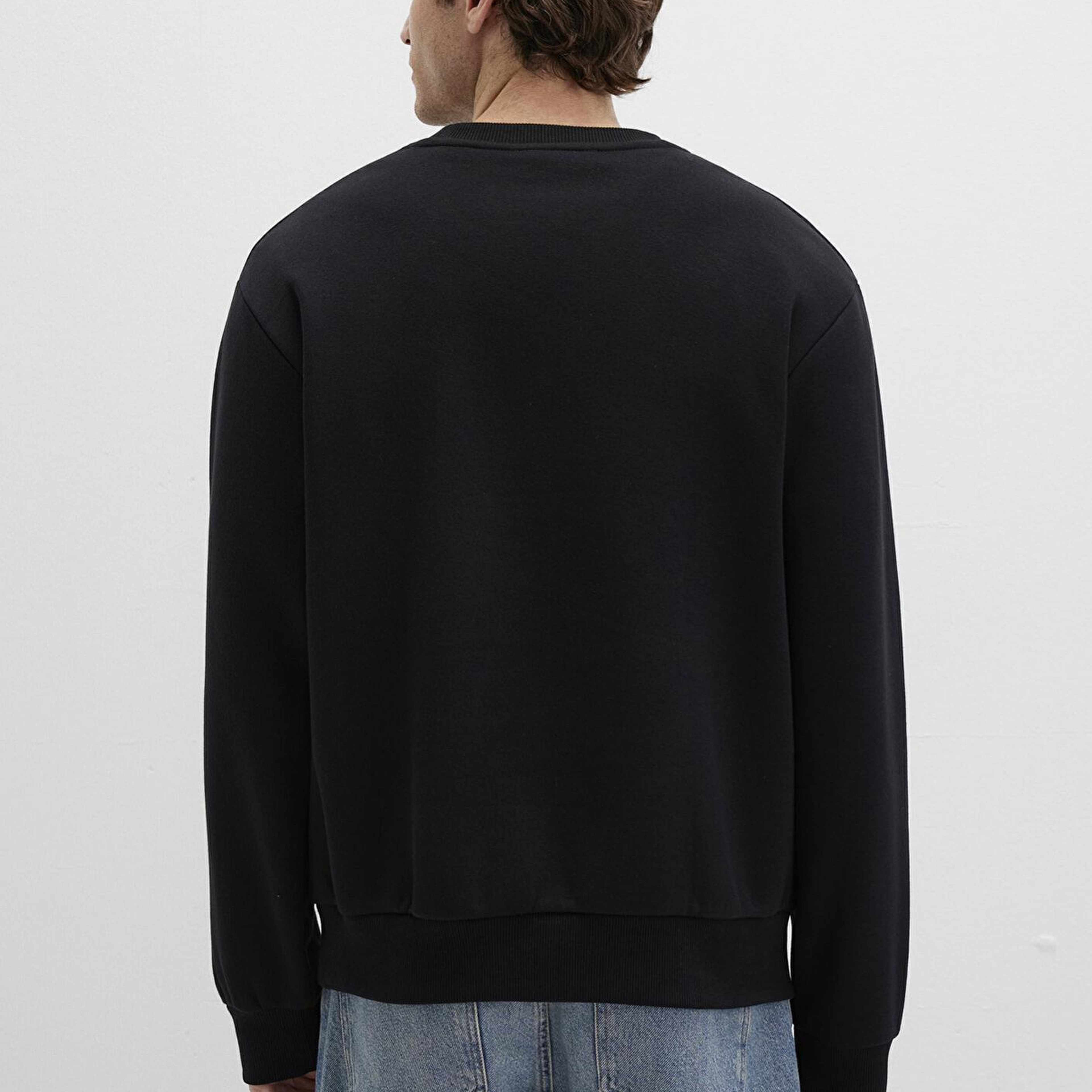 Mavi Bisiklet Yaka Siyah Basic Sweatshirt 0S10276-900