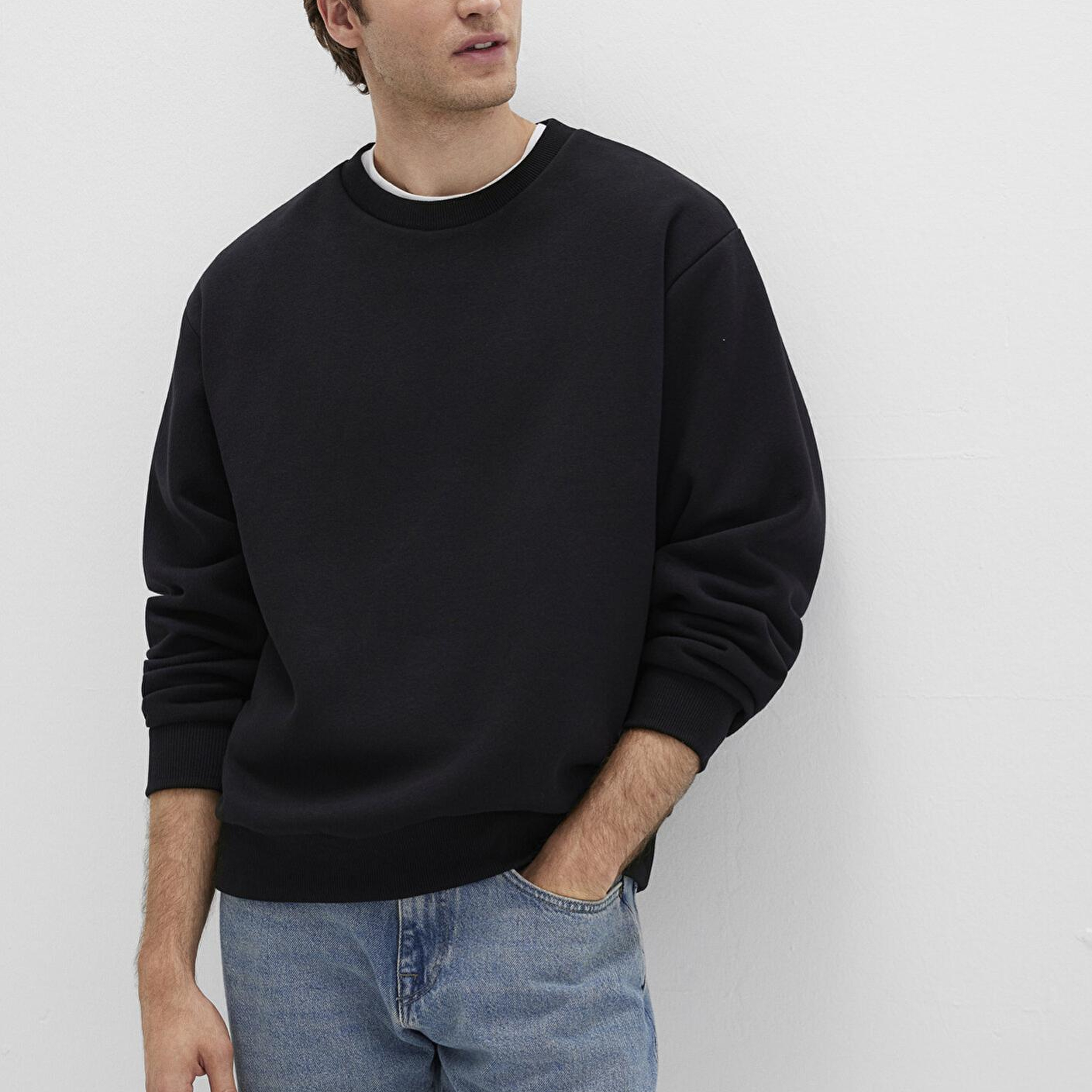 Mavi Bisiklet Yaka Siyah Basic Sweatshirt 0S10276-900