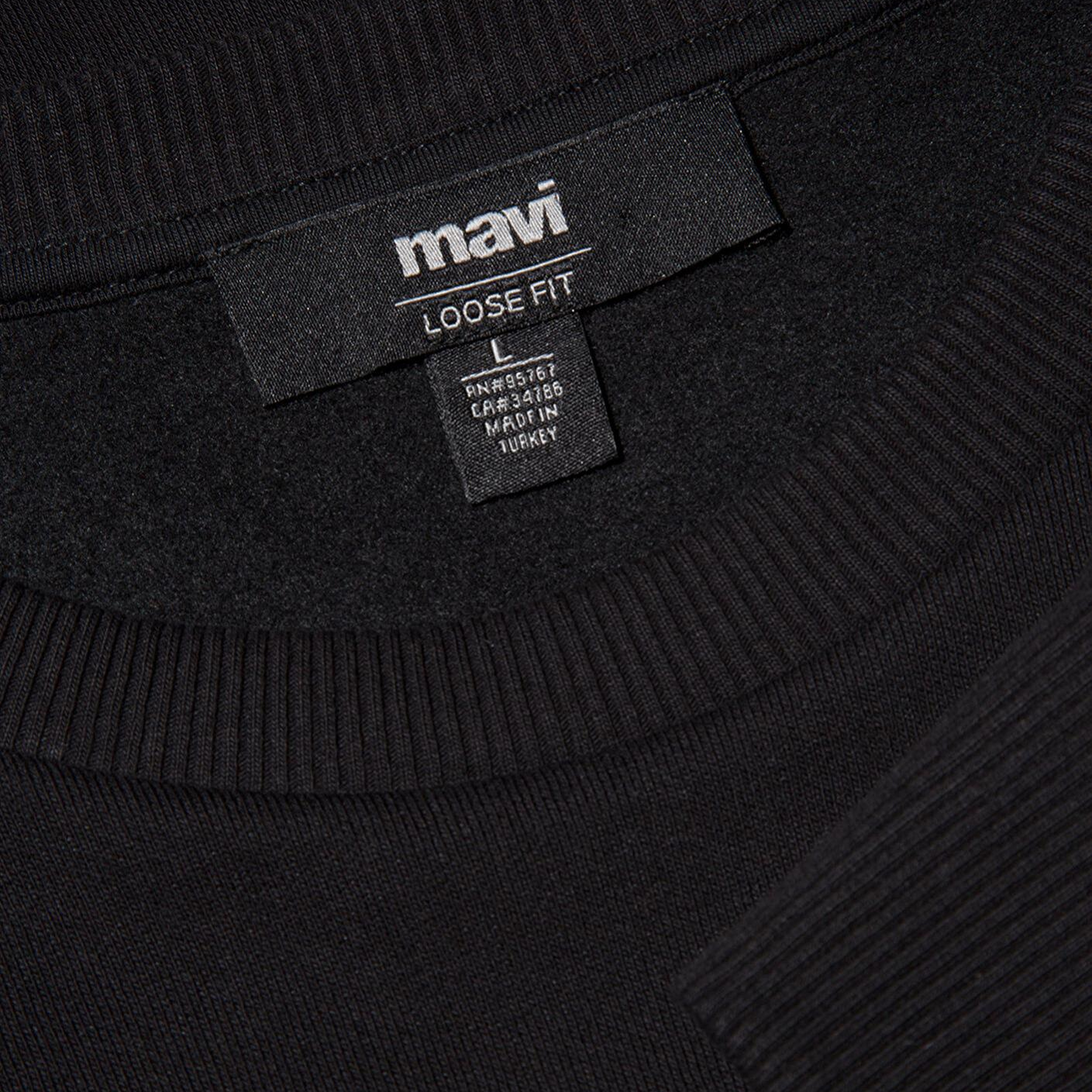 Mavi Bisiklet Yaka Siyah Basic Sweatshirt 0S10276-900