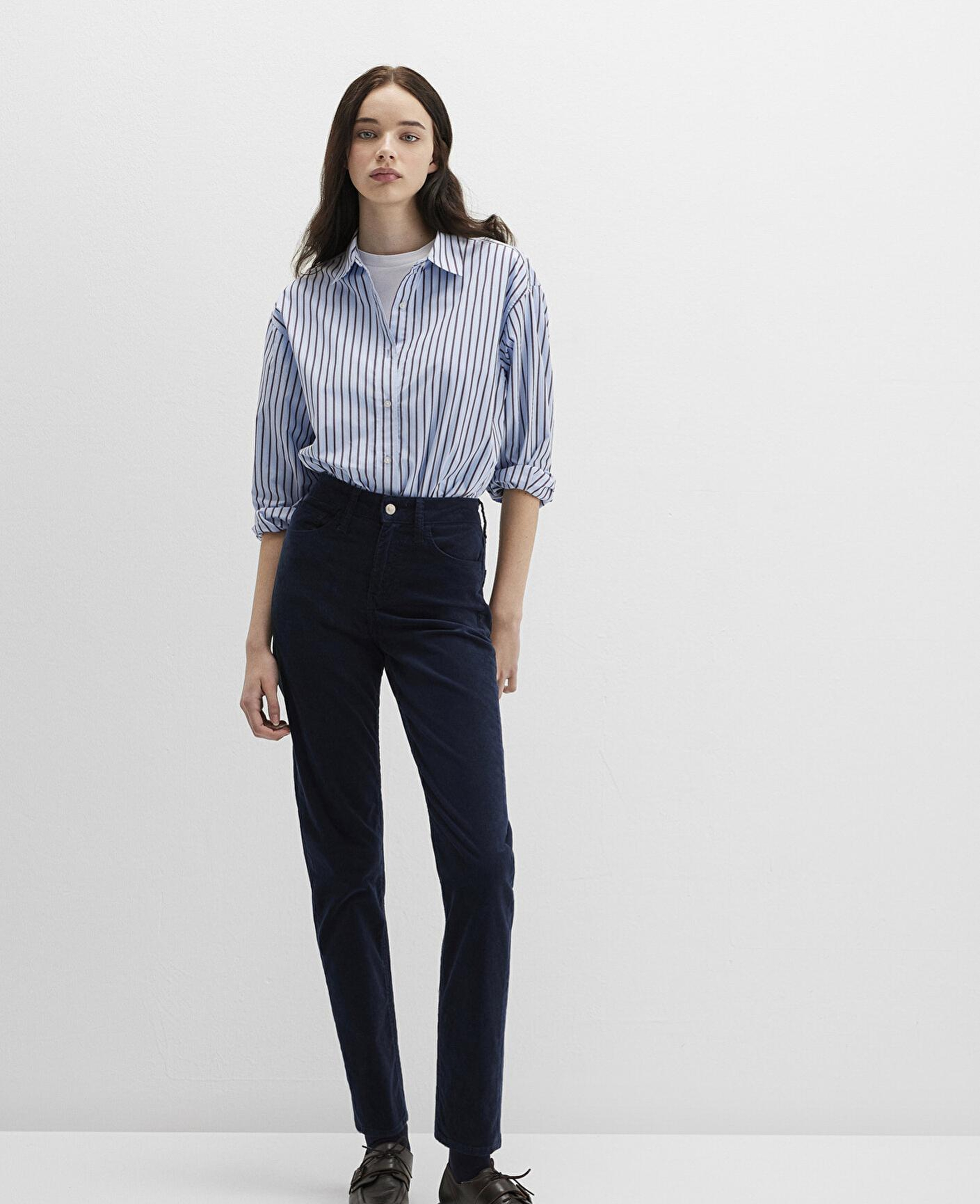 Mavi Cindy Lacivert Kadife Pantolon 100277-82993