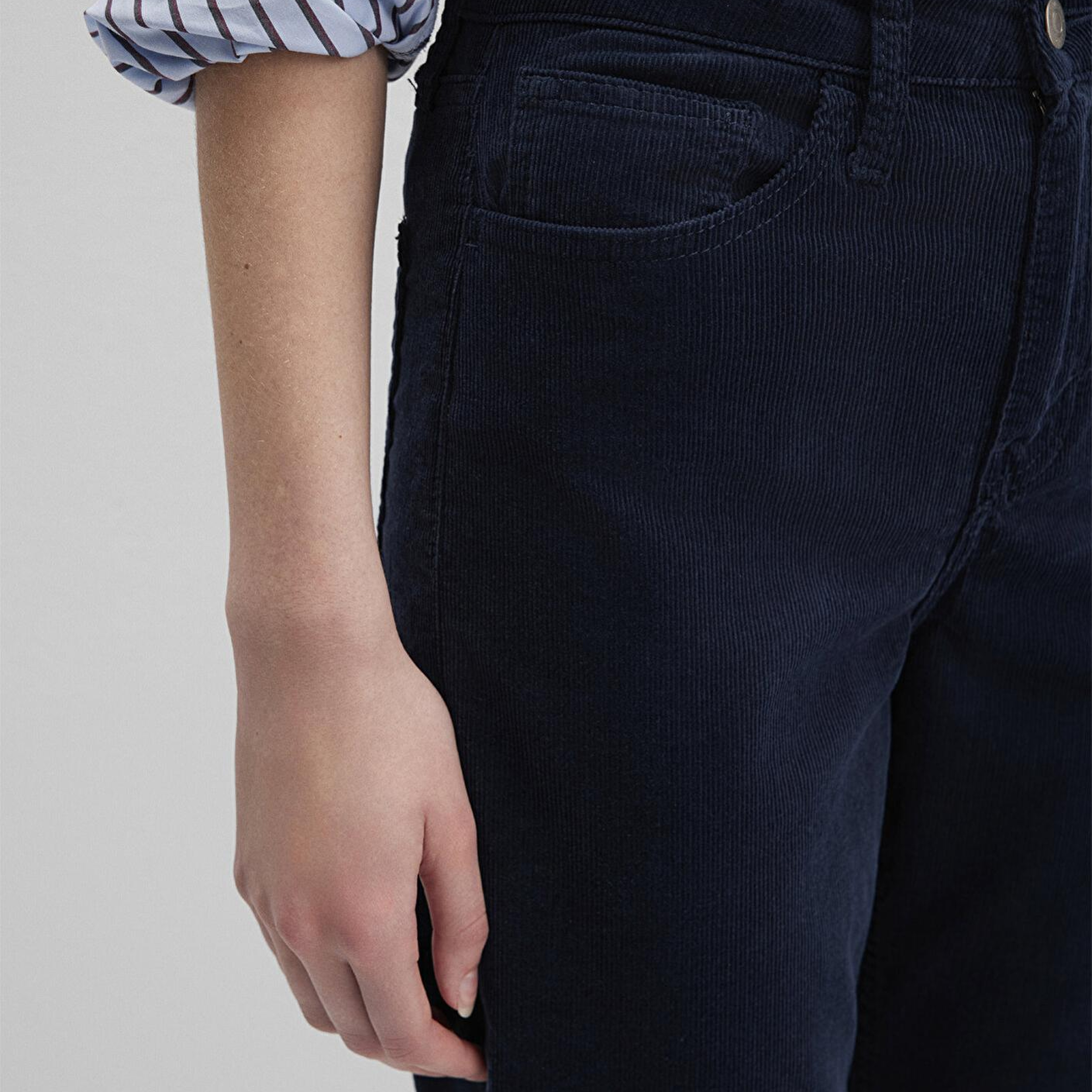 Mavi Cindy Lacivert Kadife Pantolon 100277-82993