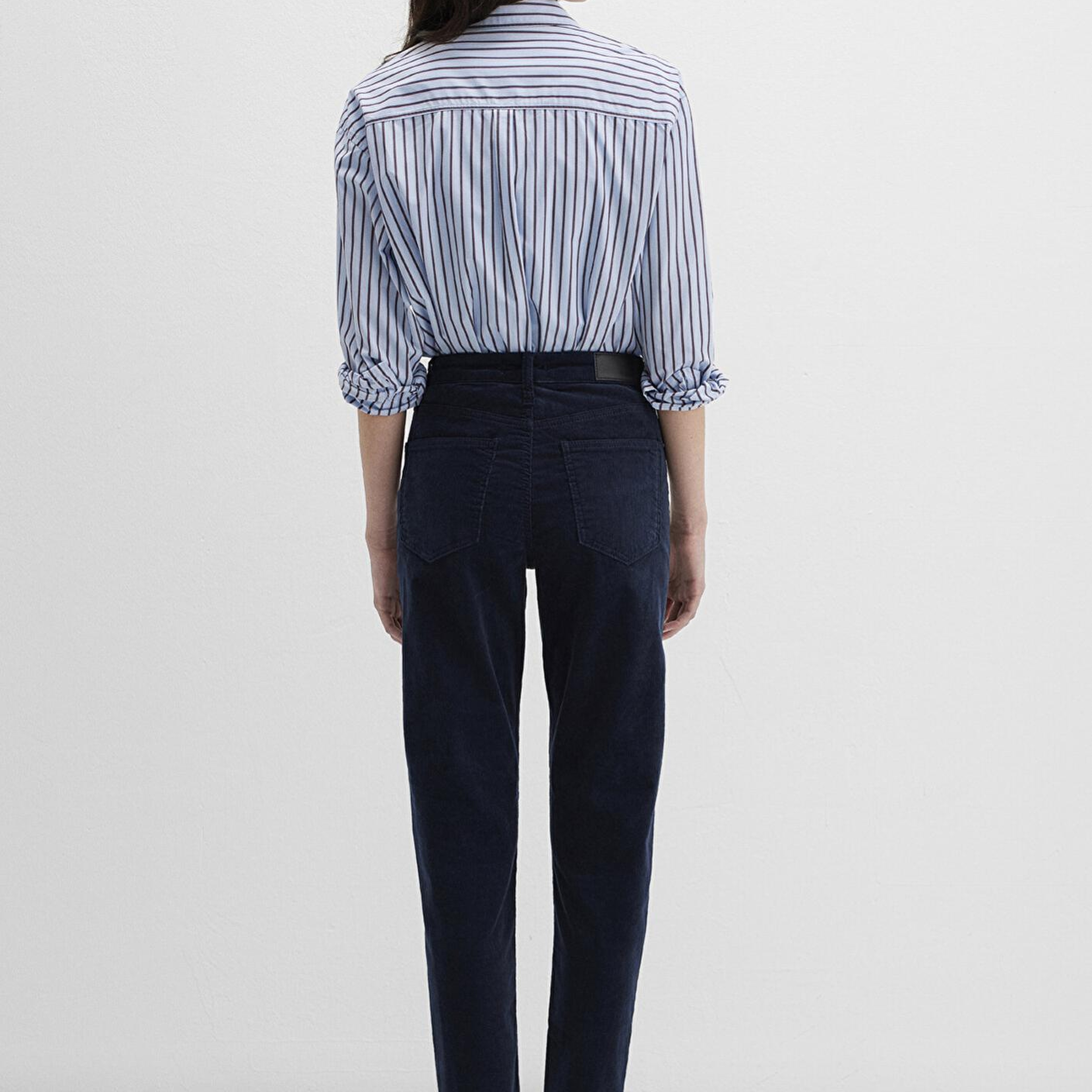 Mavi Cindy Lacivert Kadife Pantolon 100277-82993