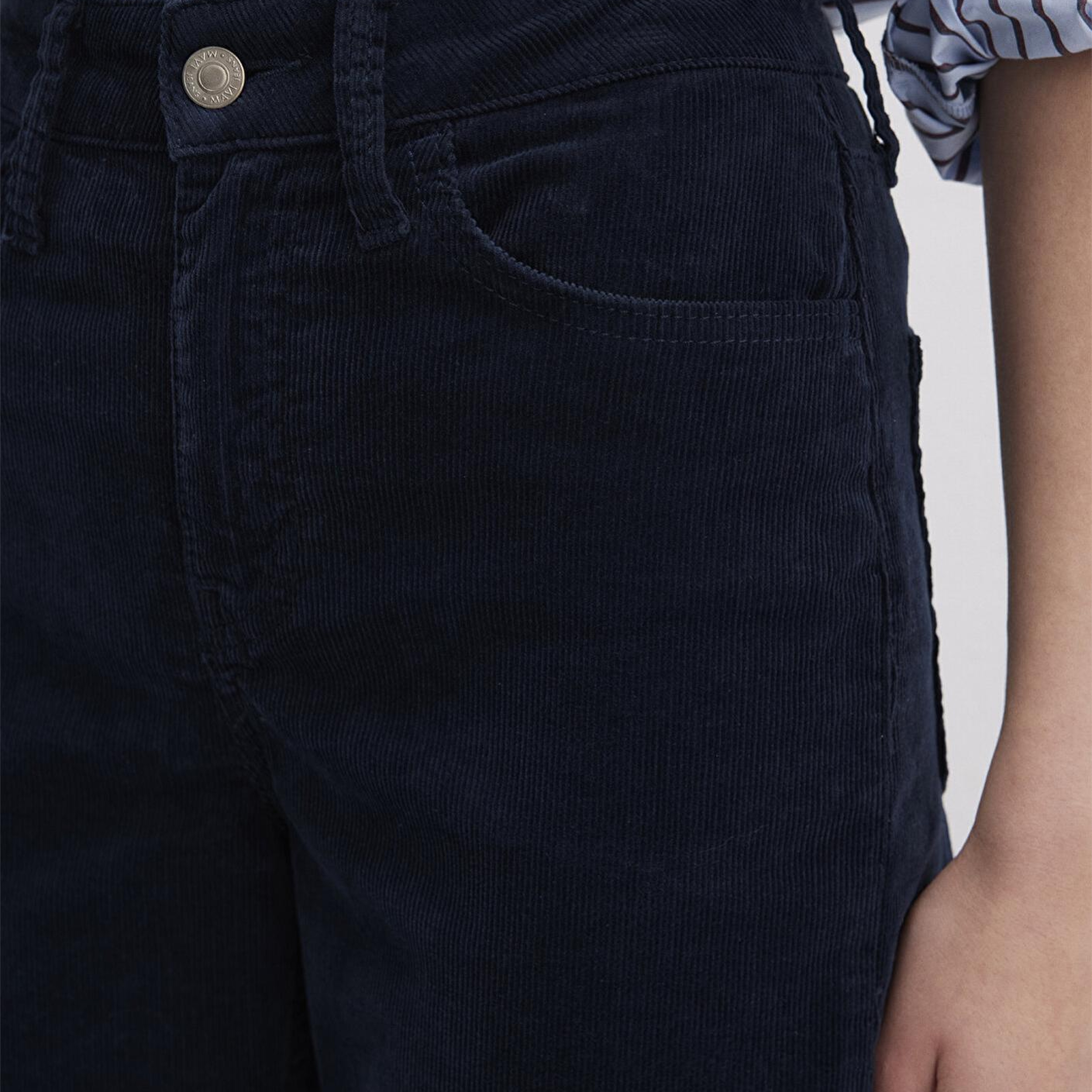 Mavi Cindy Lacivert Kadife Pantolon 100277-82993