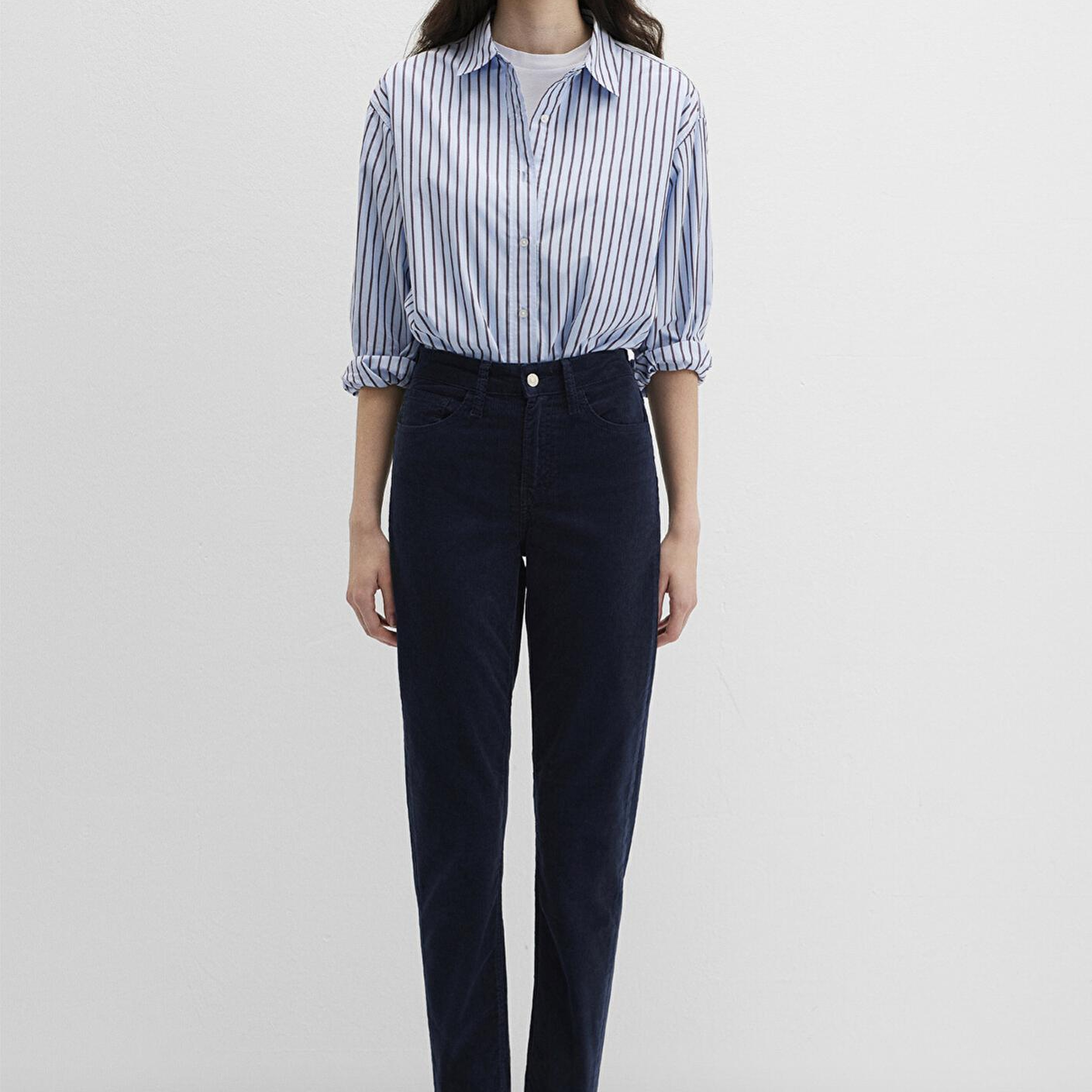 Mavi Cindy Lacivert Kadife Pantolon 100277-82993