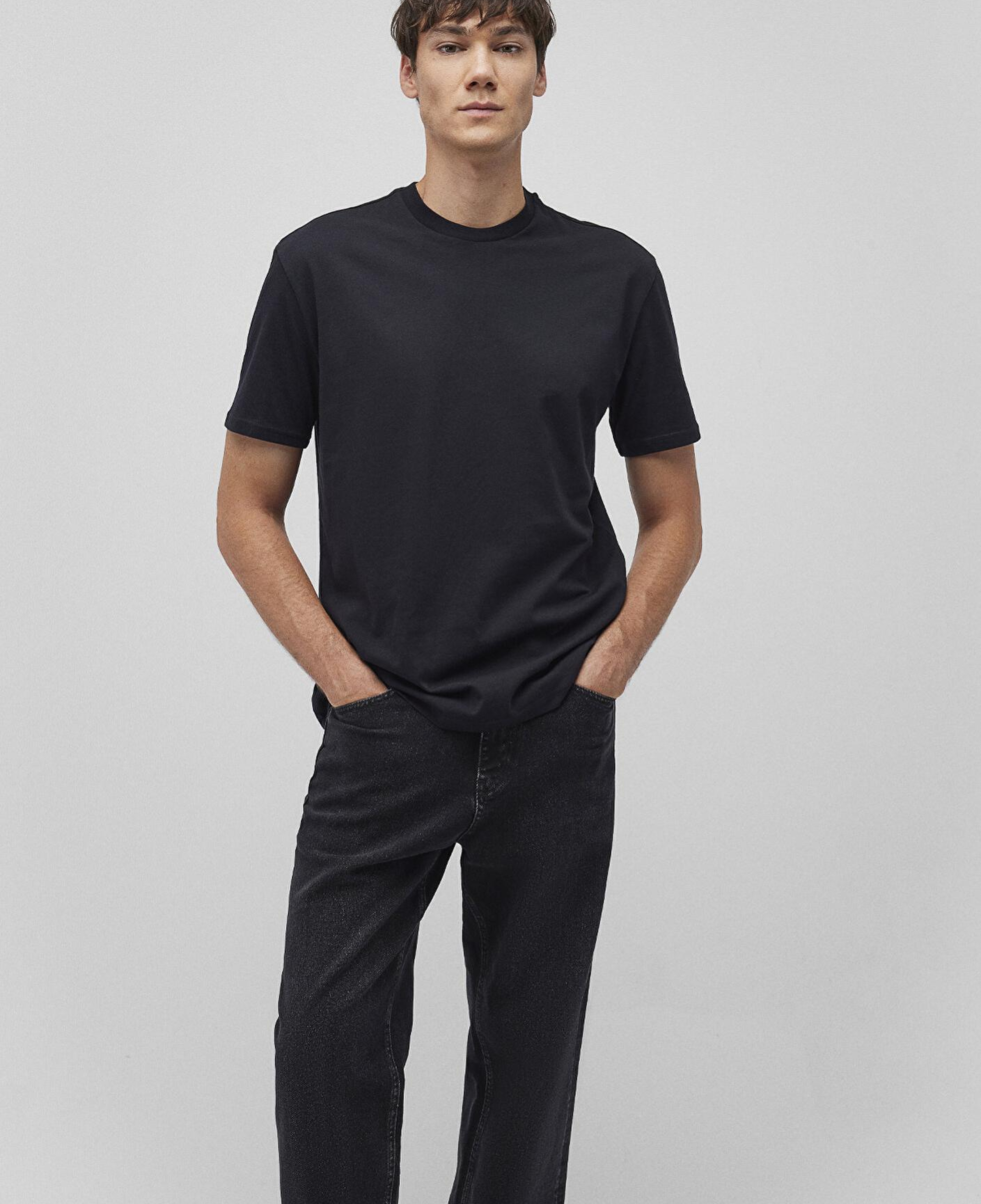 Mavi 2li Erkek Basic Tişört Loose Fit / Bol Rahat Kesim 0612317-900