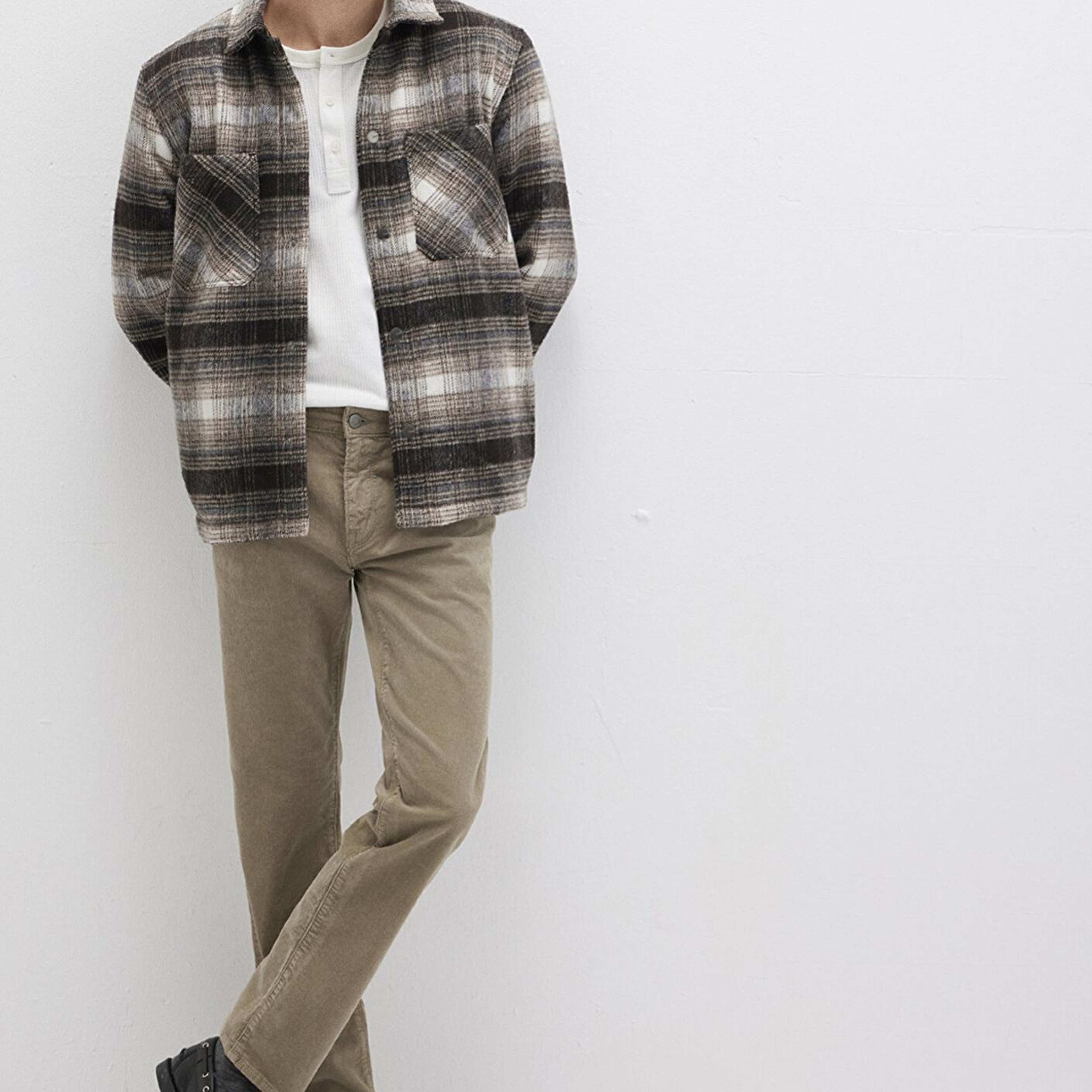 Mavi Martin Koyu Bej Kadife Pantolon 0037888246