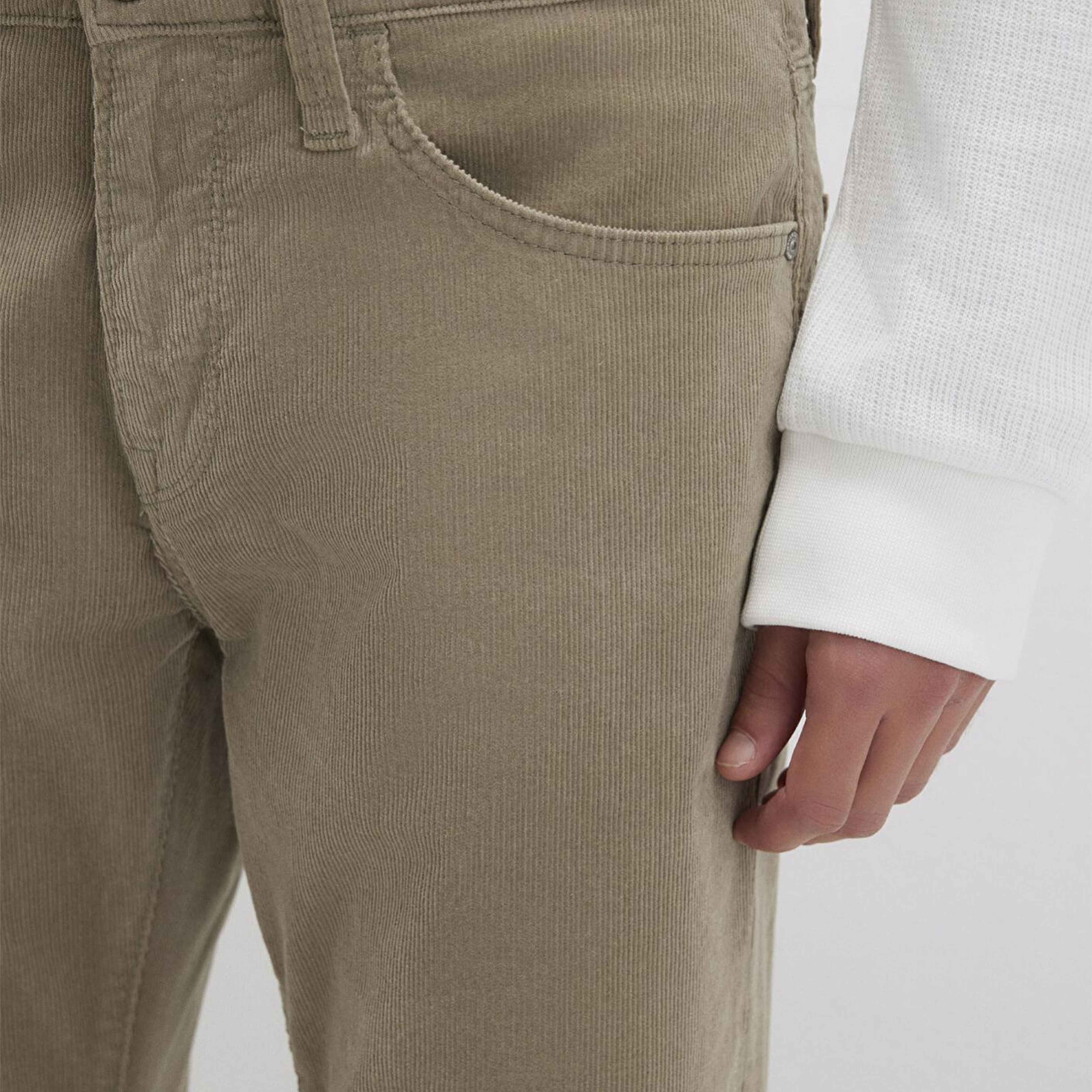 Mavi Martin Koyu Bej Kadife Pantolon 0037888246