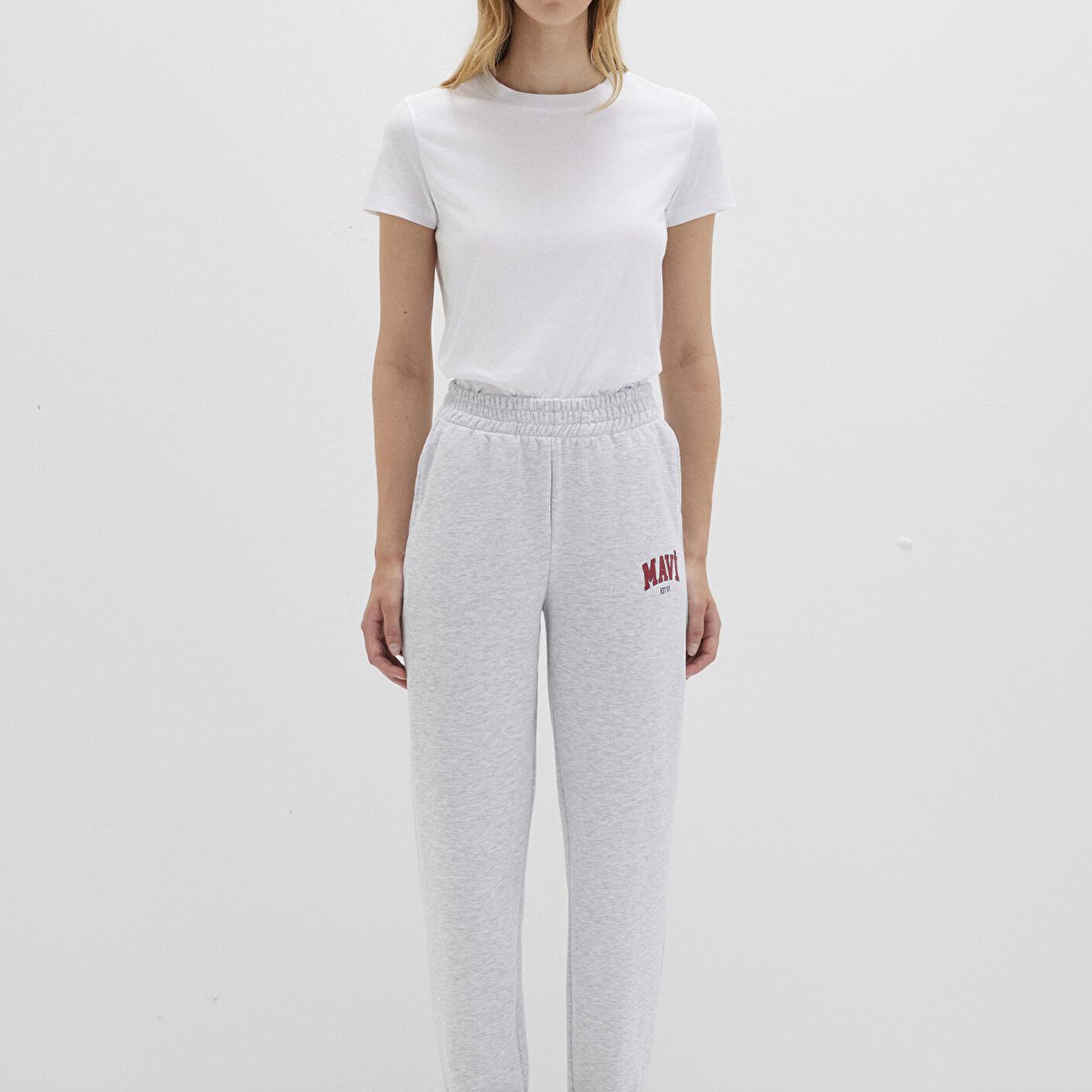 Mavi Mavi Logo Baskılı Gri Eşofman Altı 1010757-85438