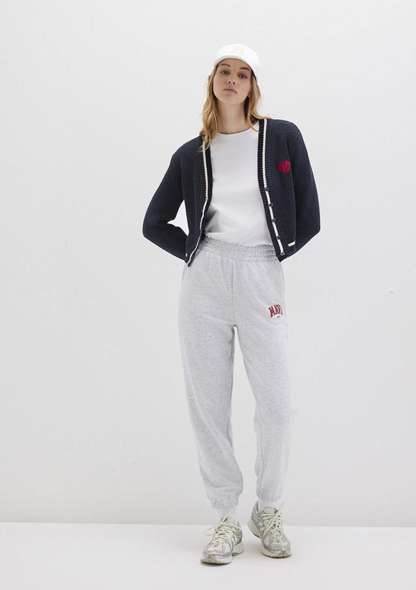 Mavi Mavi Logo Baskılı Gri Eşofman Altı 1010757-85438