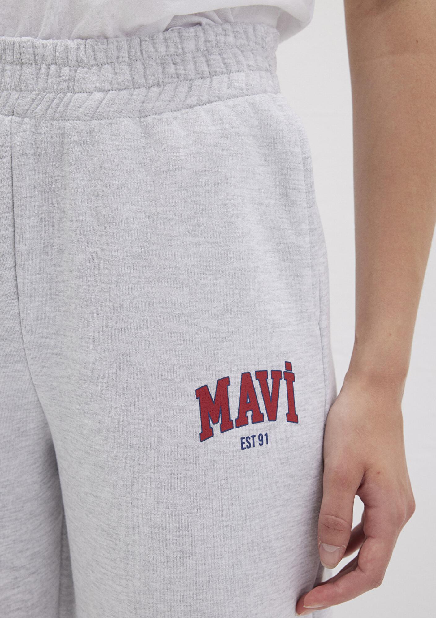 Mavi Mavi Logo Baskılı Gri Eşofman Altı 1010757-85438