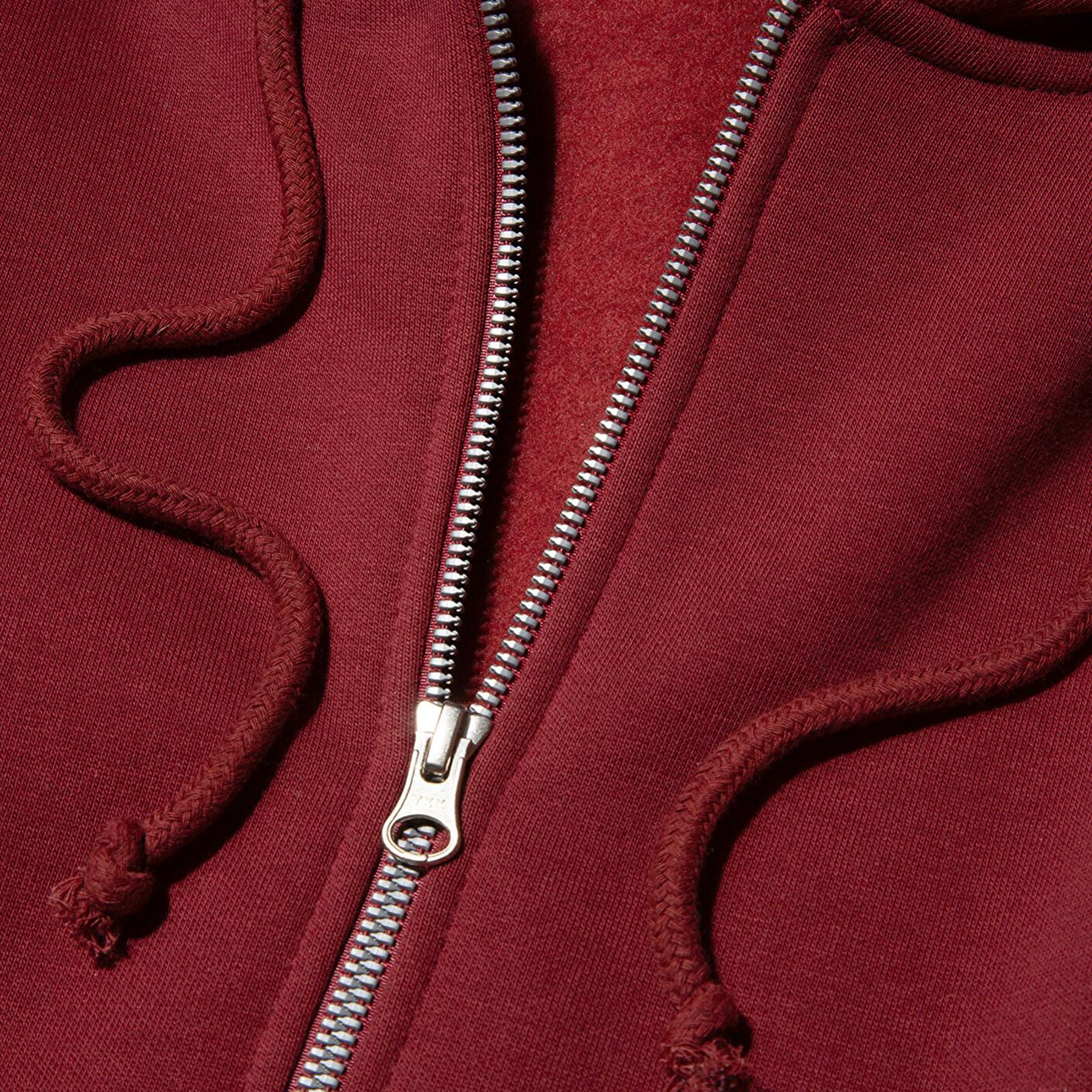 Mavi Kapüşonlu Fermuarlı Bordo Sweatshirt 1610221-85493