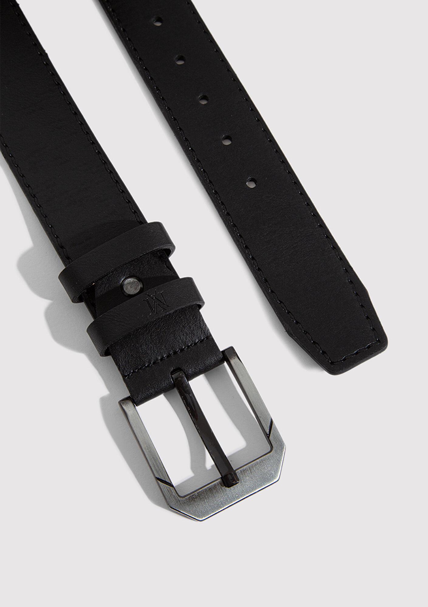 Mavi Siyah Suni Deri Kemer 0911653-21842