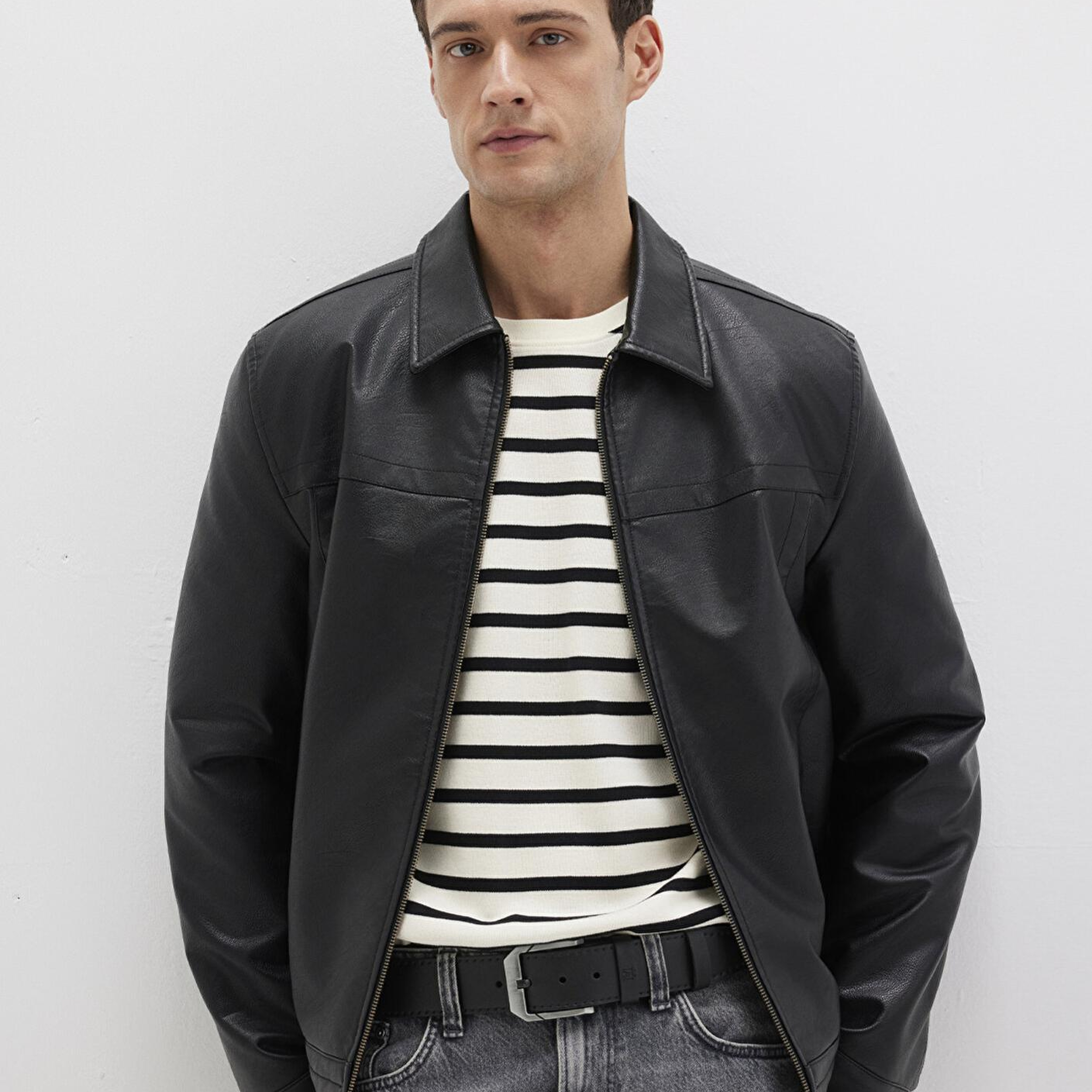 Mavi Siyah Suni Deri Kemer 0911653-21842