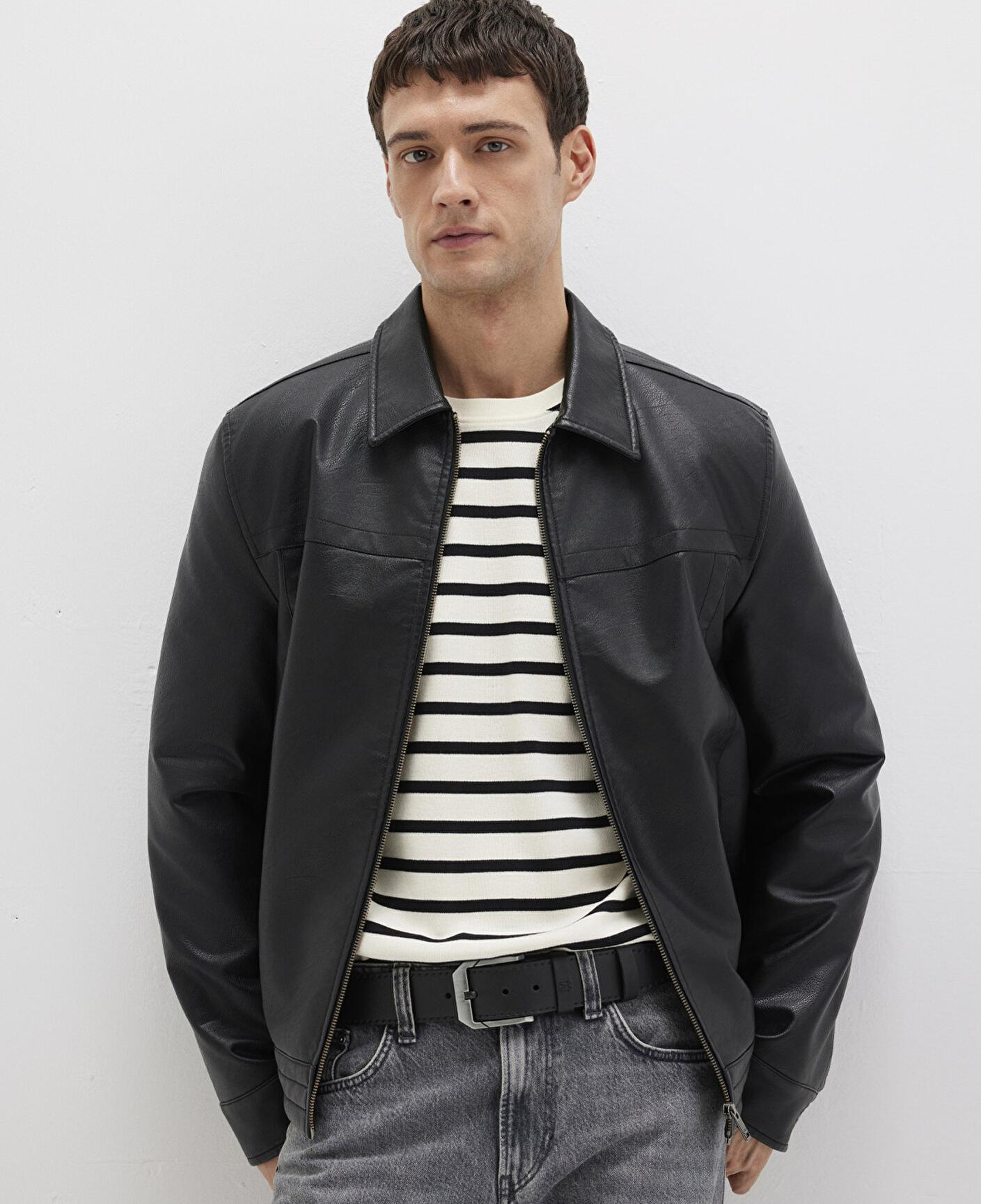 Mavi Siyah Suni Deri Kemer 0911653-21842