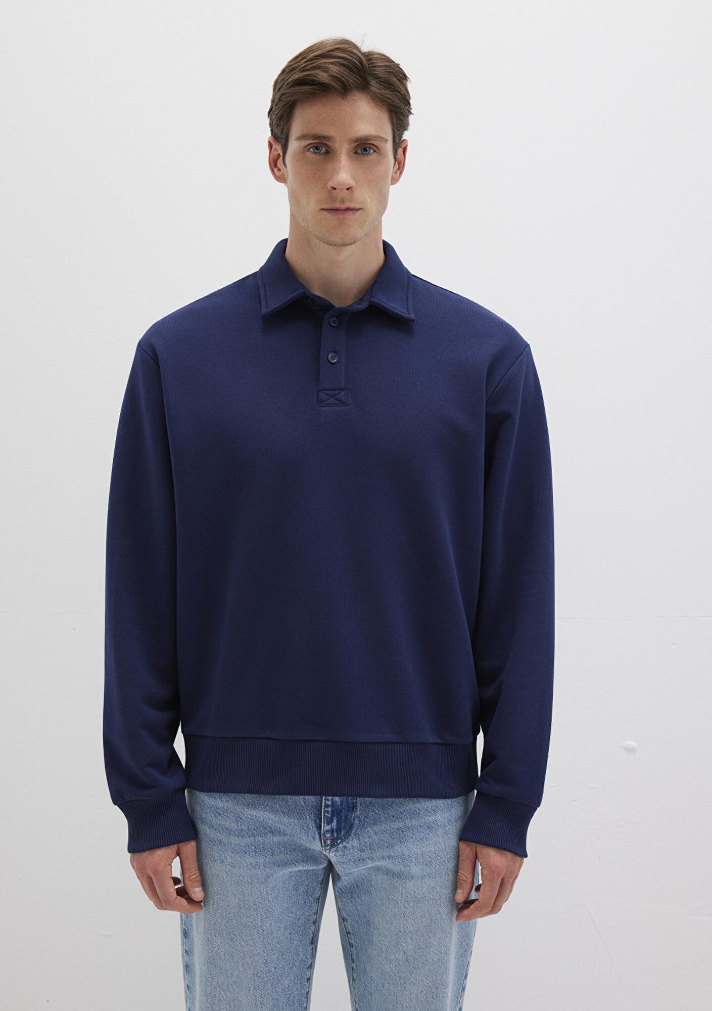 Mavi Lacivert Polo Sweatshirt 0611689-84371