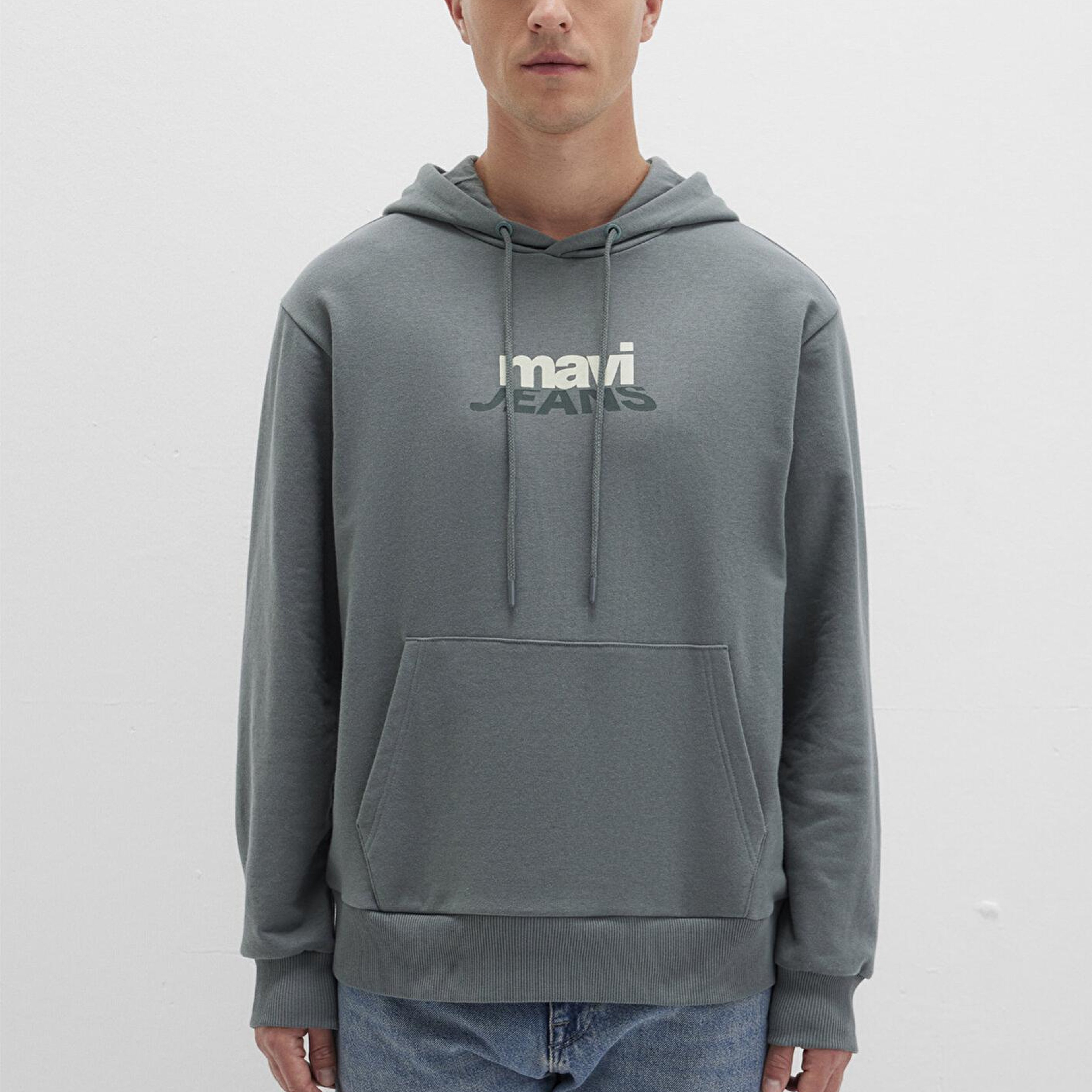 Mavi Mavi Logo Baskılı Yeşil Sweatshirt 0S10210-71577