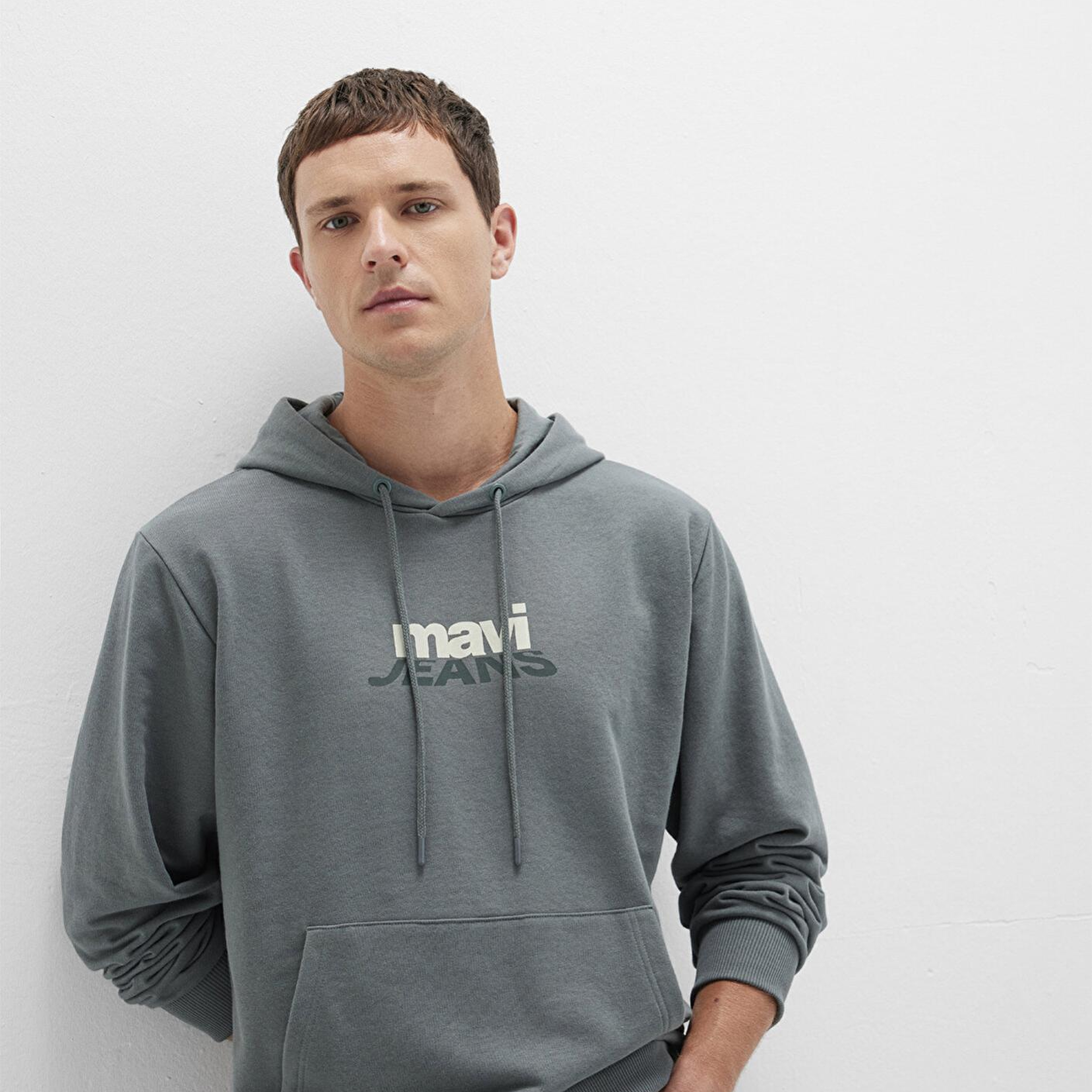 Mavi Mavi Logo Baskılı Yeşil Sweatshirt 0S10210-71577