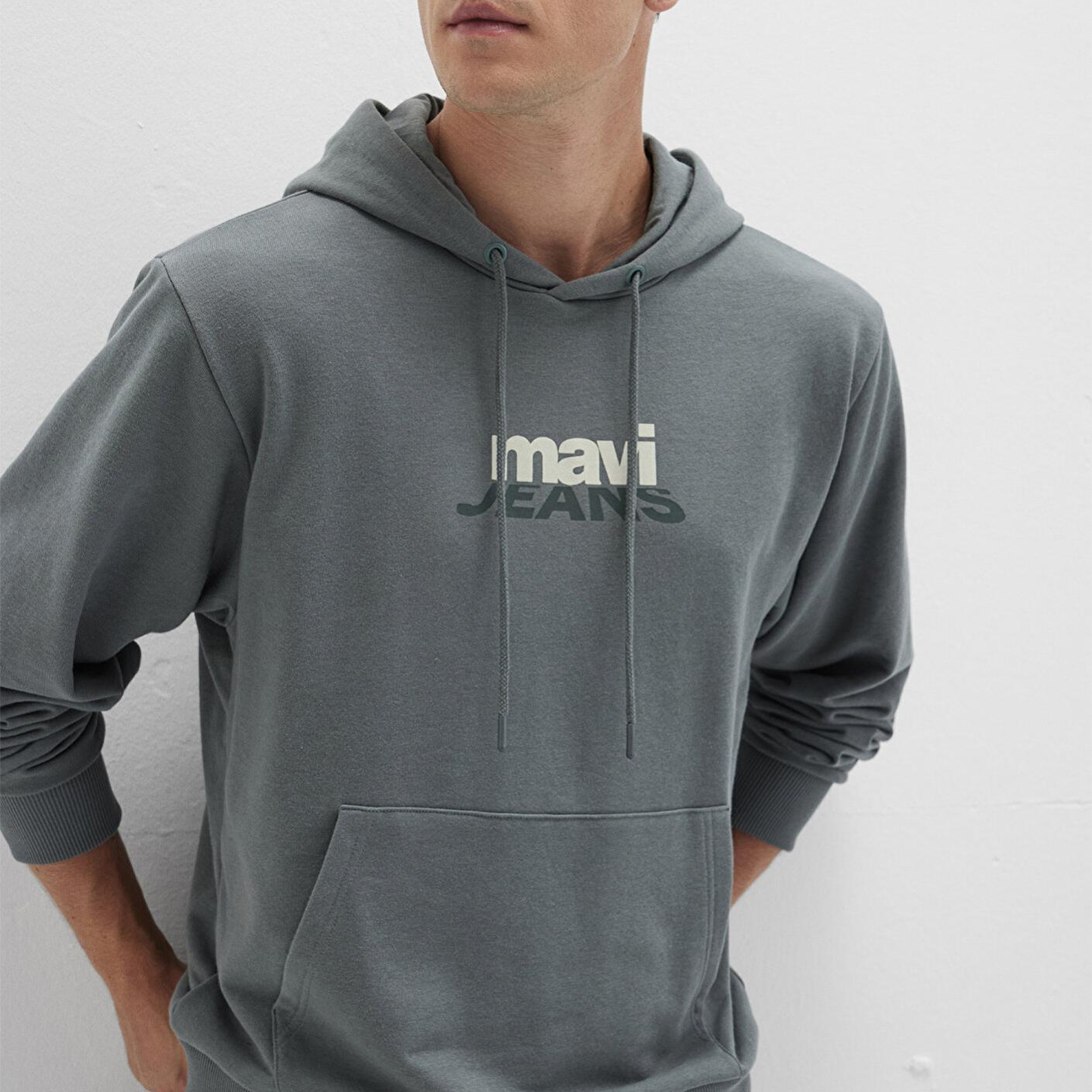 Mavi Mavi Logo Baskılı Yeşil Sweatshirt 0S10210-71577