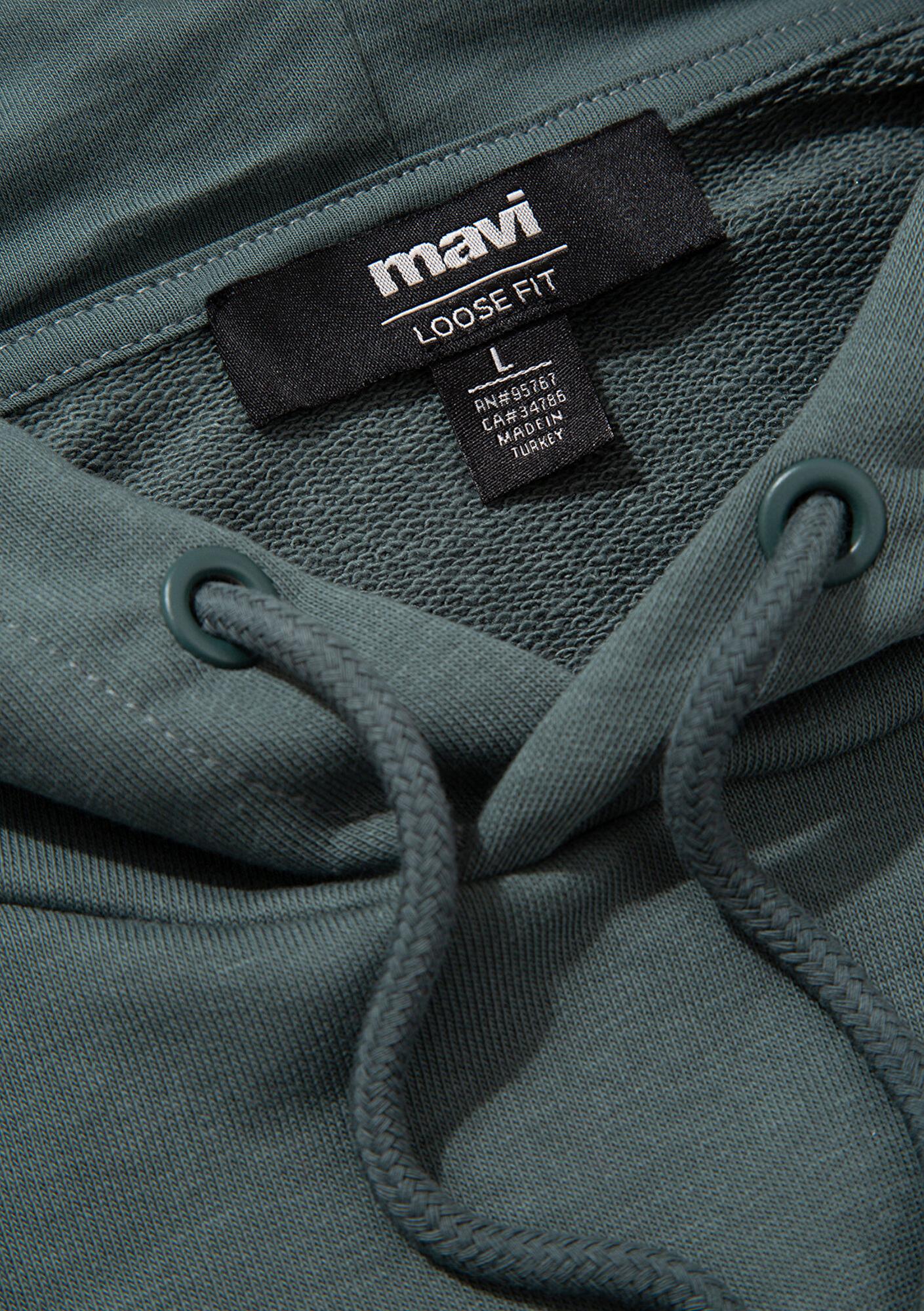 Mavi Mavi Logo Baskılı Yeşil Sweatshirt 0S10210-71577