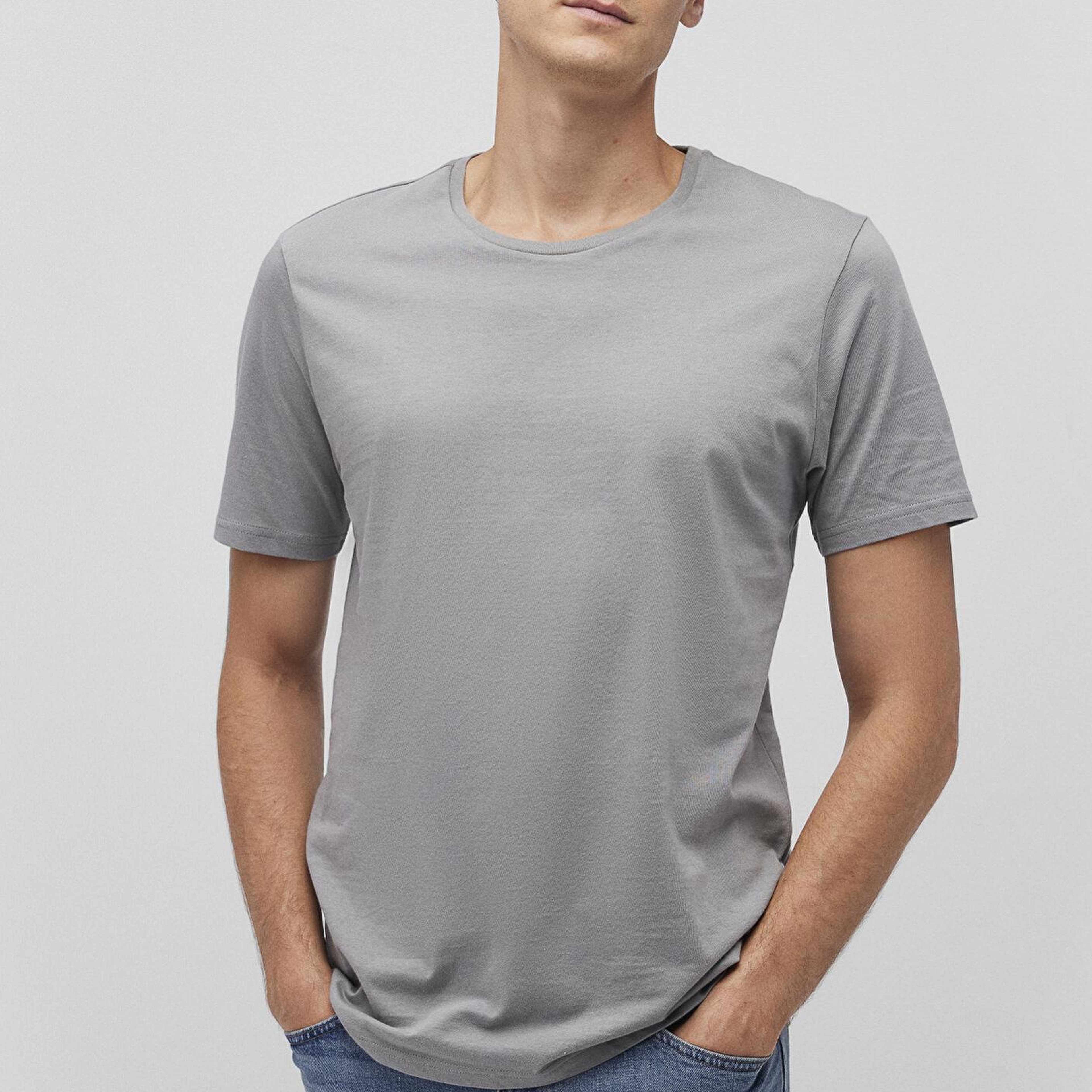 Mavi 3lü Bisiklet Yaka Erkek Basic Tişört Slim Fit / Dar Kesim 0611784-900