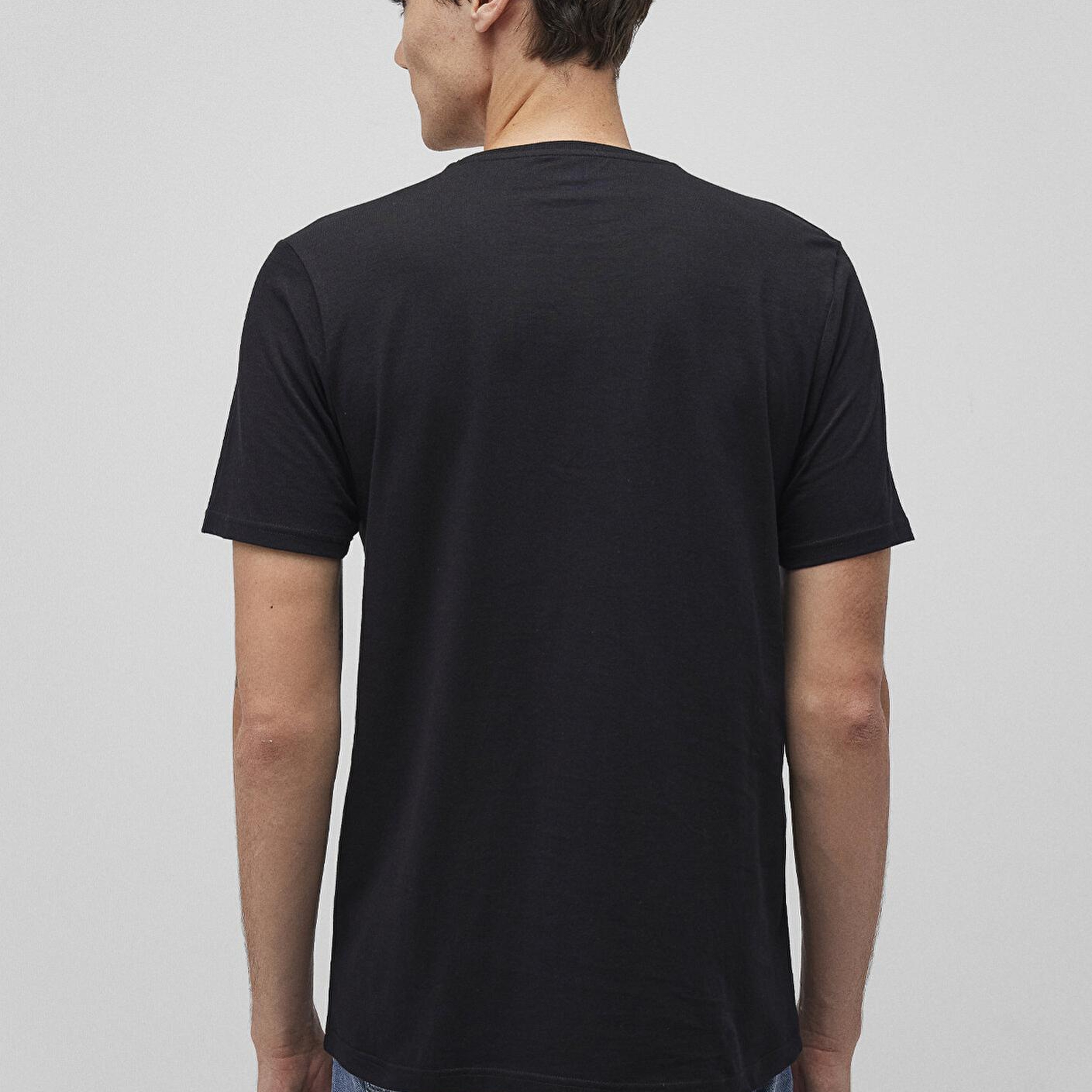 Mavi 3lü Bisiklet Yaka Erkek Basic Tişört Slim Fit / Dar Kesim 0611784-900