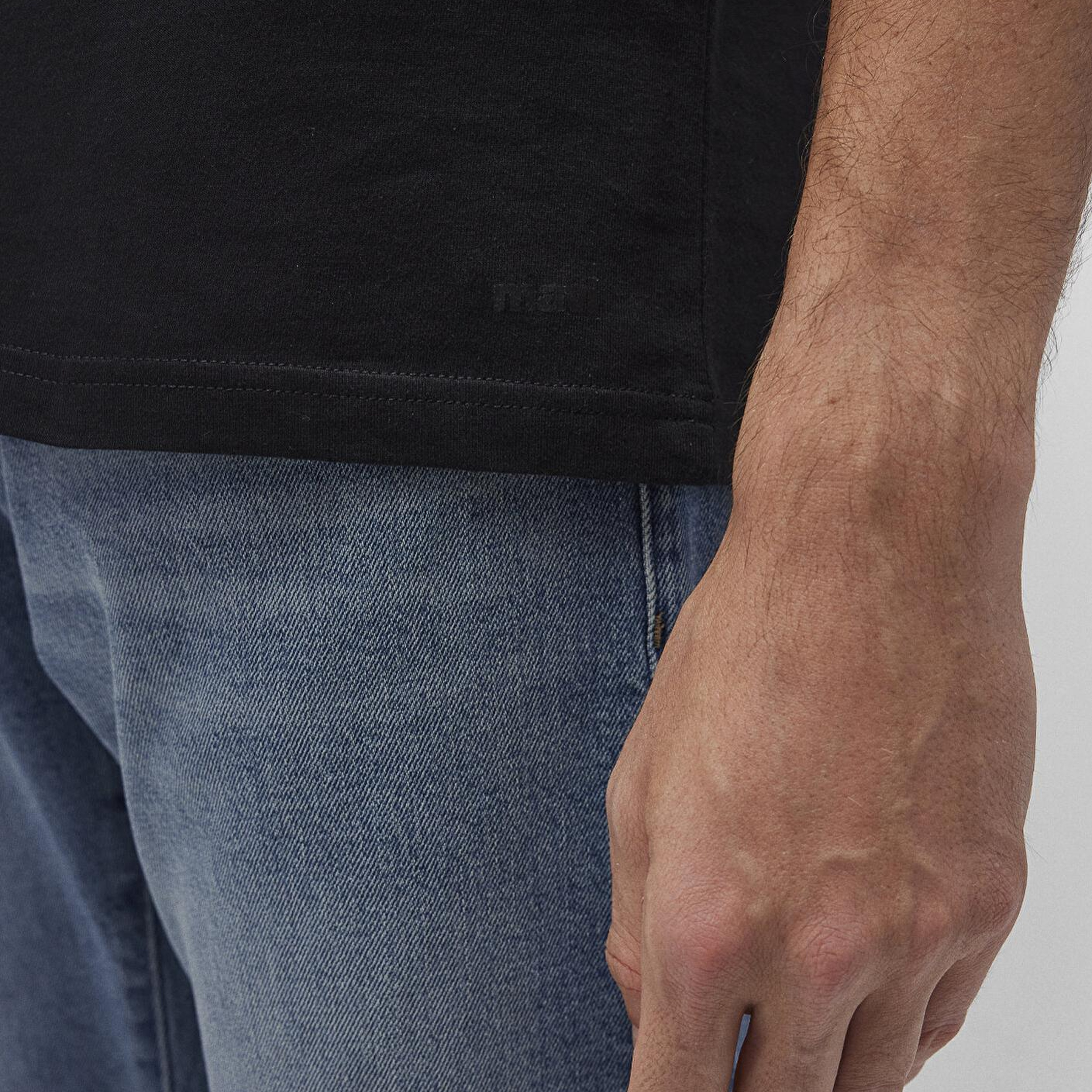 Mavi 3lü Bisiklet Yaka Erkek Basic Tişört Slim Fit / Dar Kesim 0611784-900