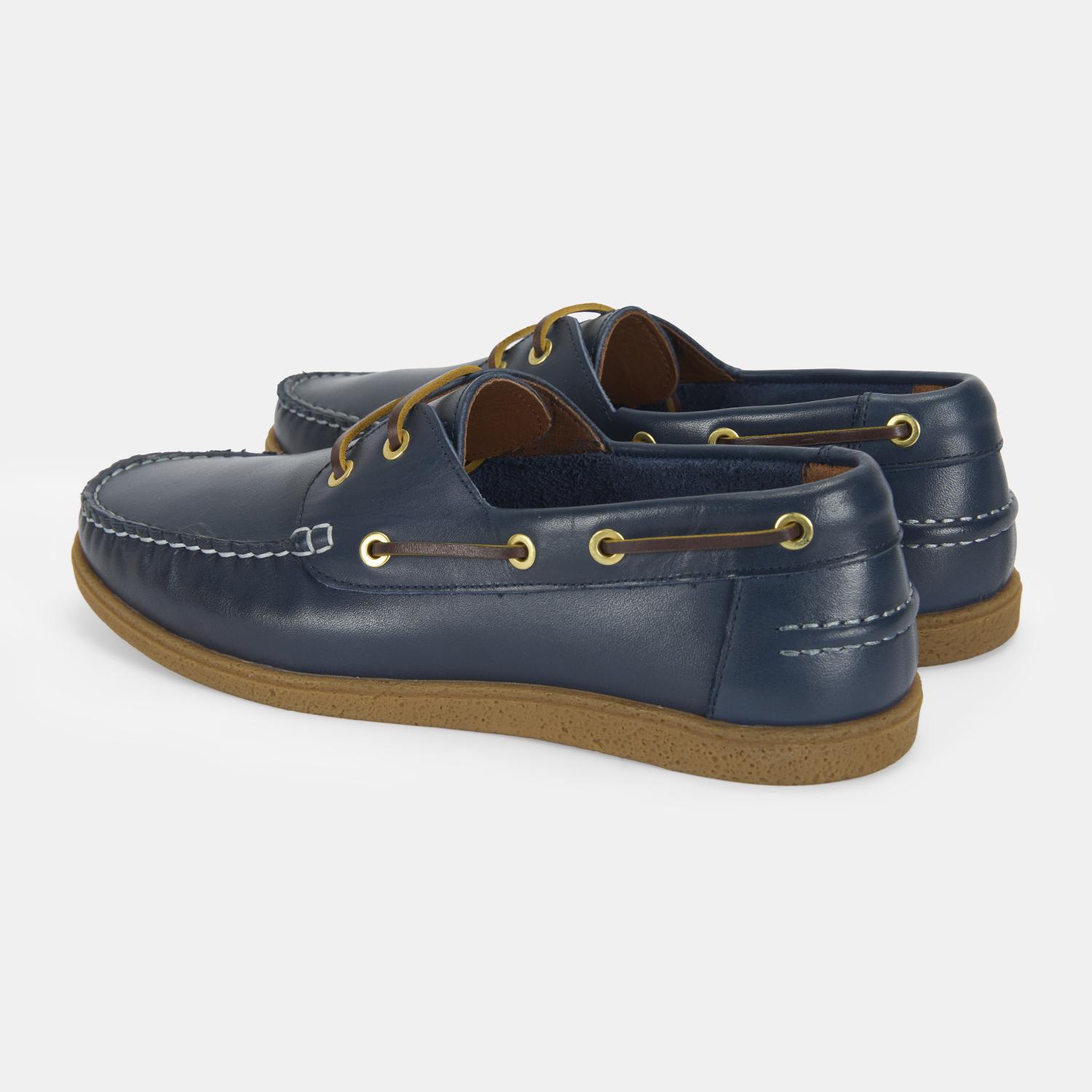 Leminna Lacivert Erkek Deri Tekne Günlük Ayakkabı