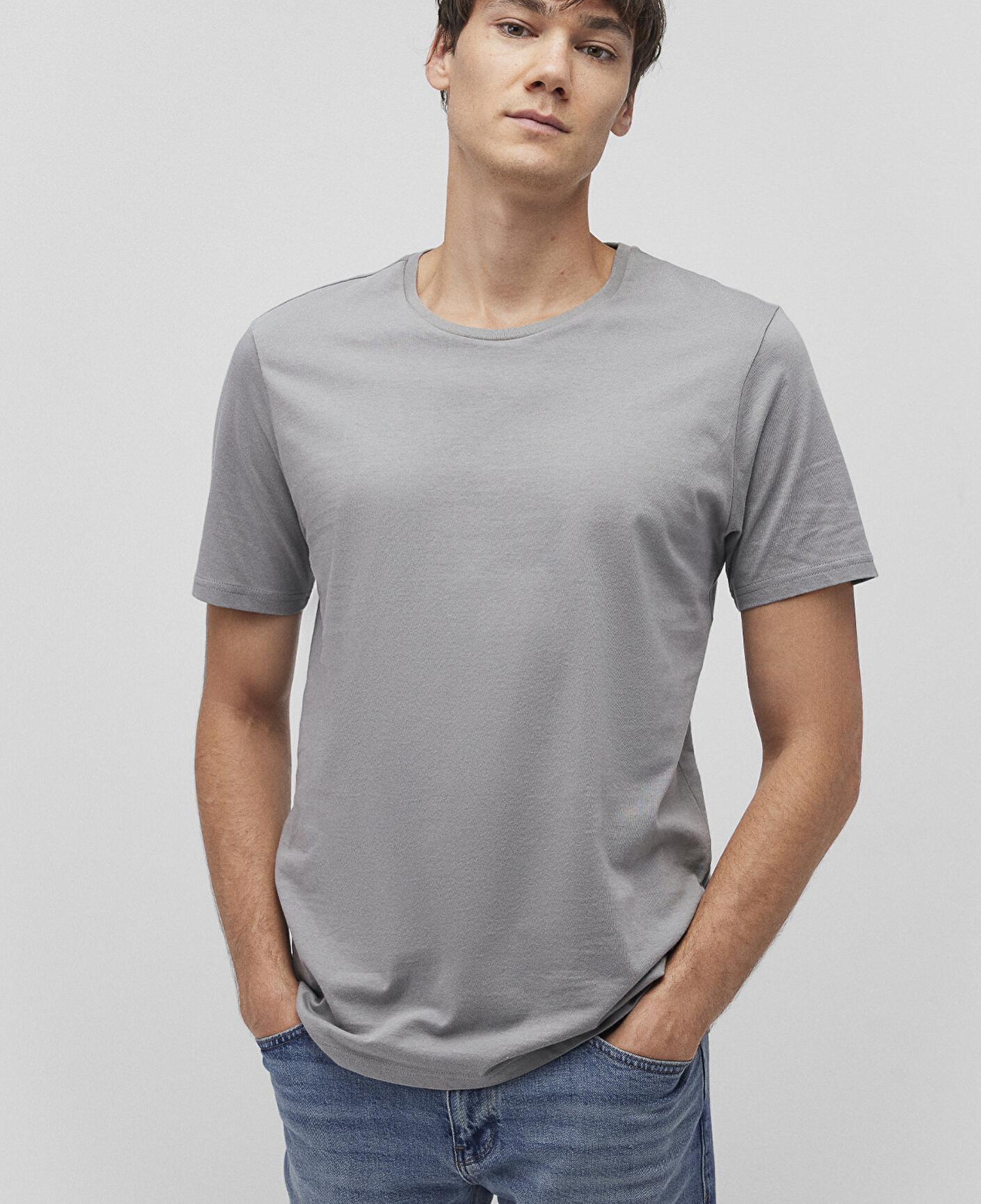 Mavi 3lü Bisiklet Yaka Erkek Basic Tişört Slim Fit / Dar Kesim 0611784-900