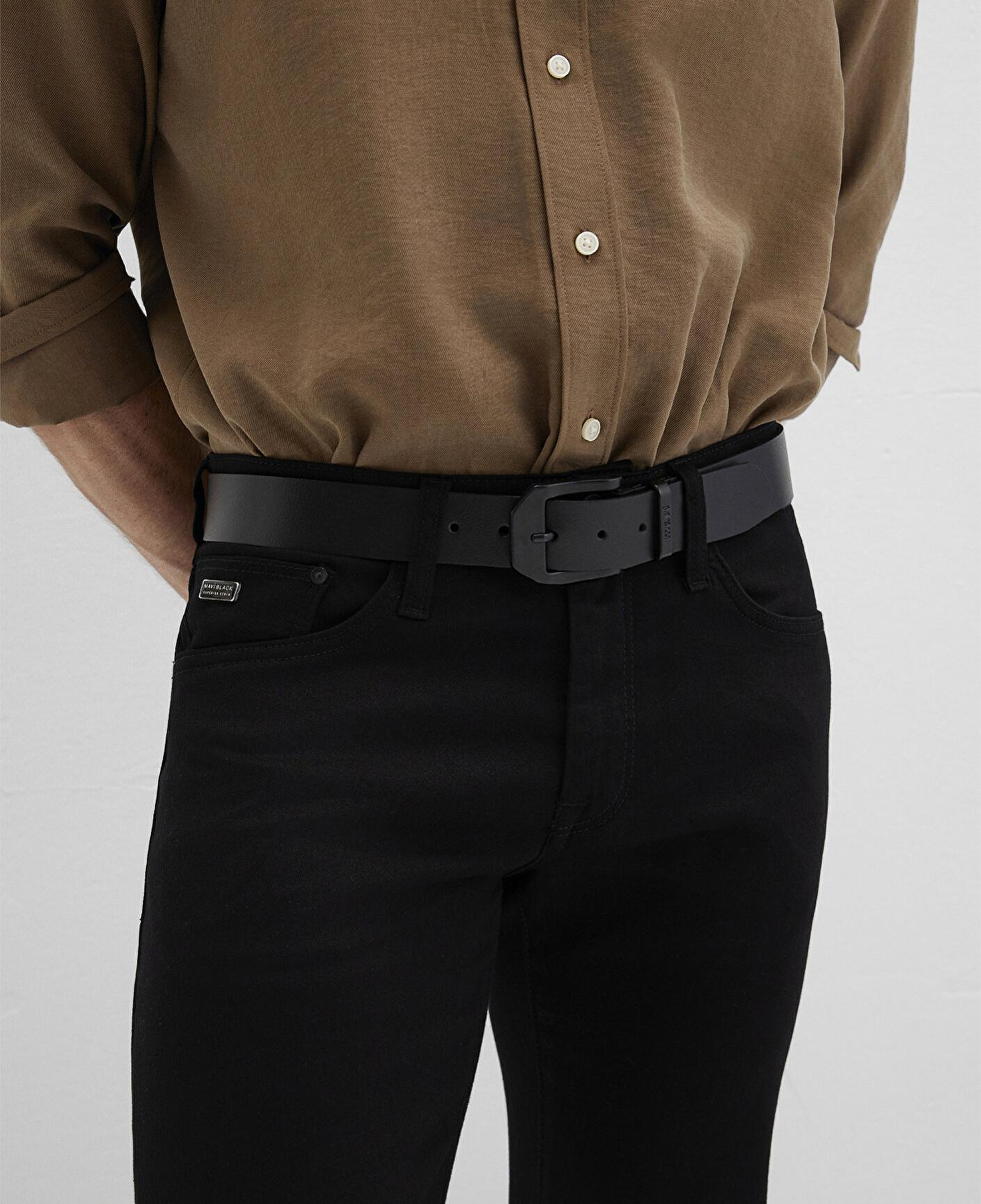 Mavi Siyah Deri Kemer 0911647-900