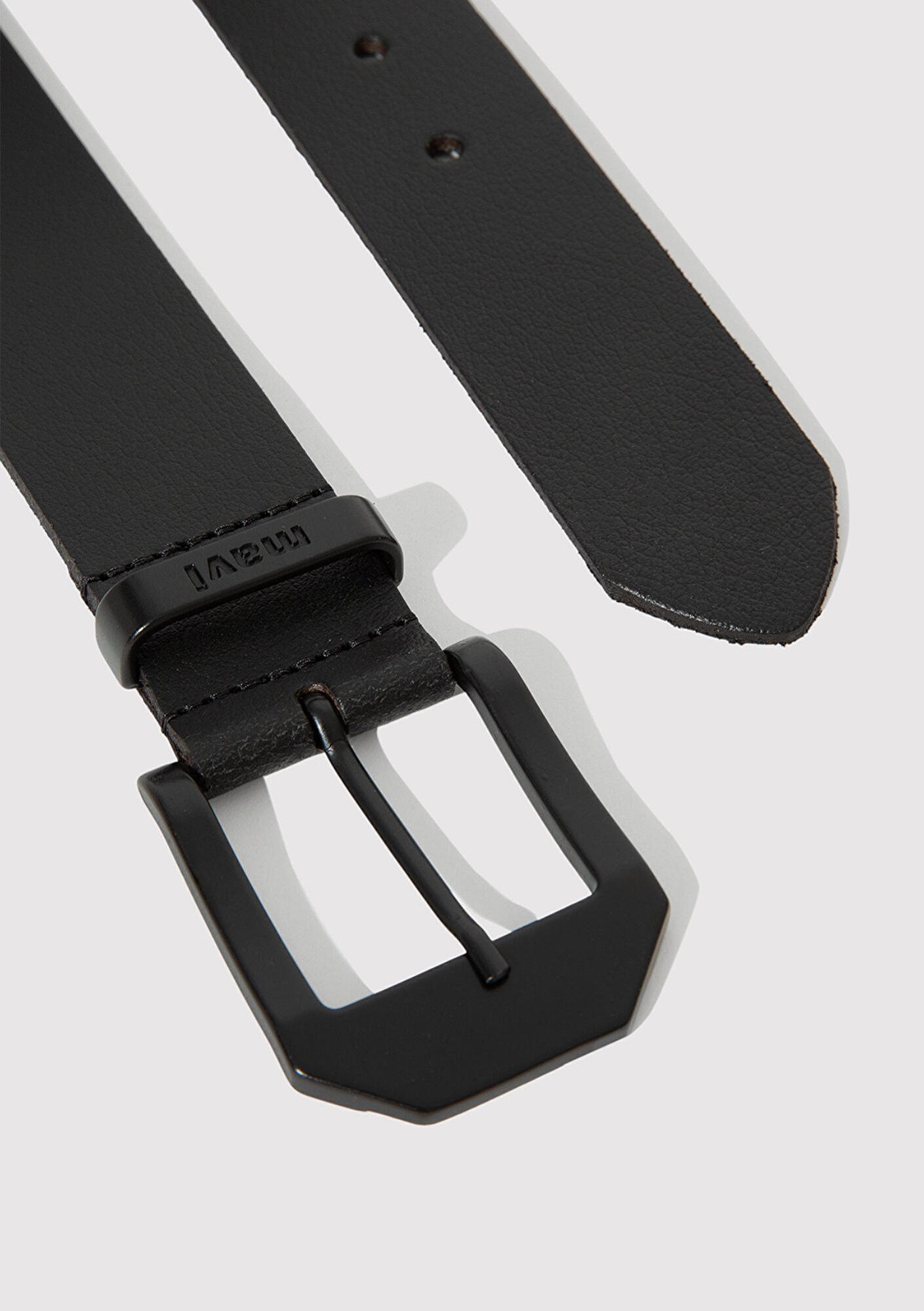 Mavi Siyah Deri Kemer 0911647-900