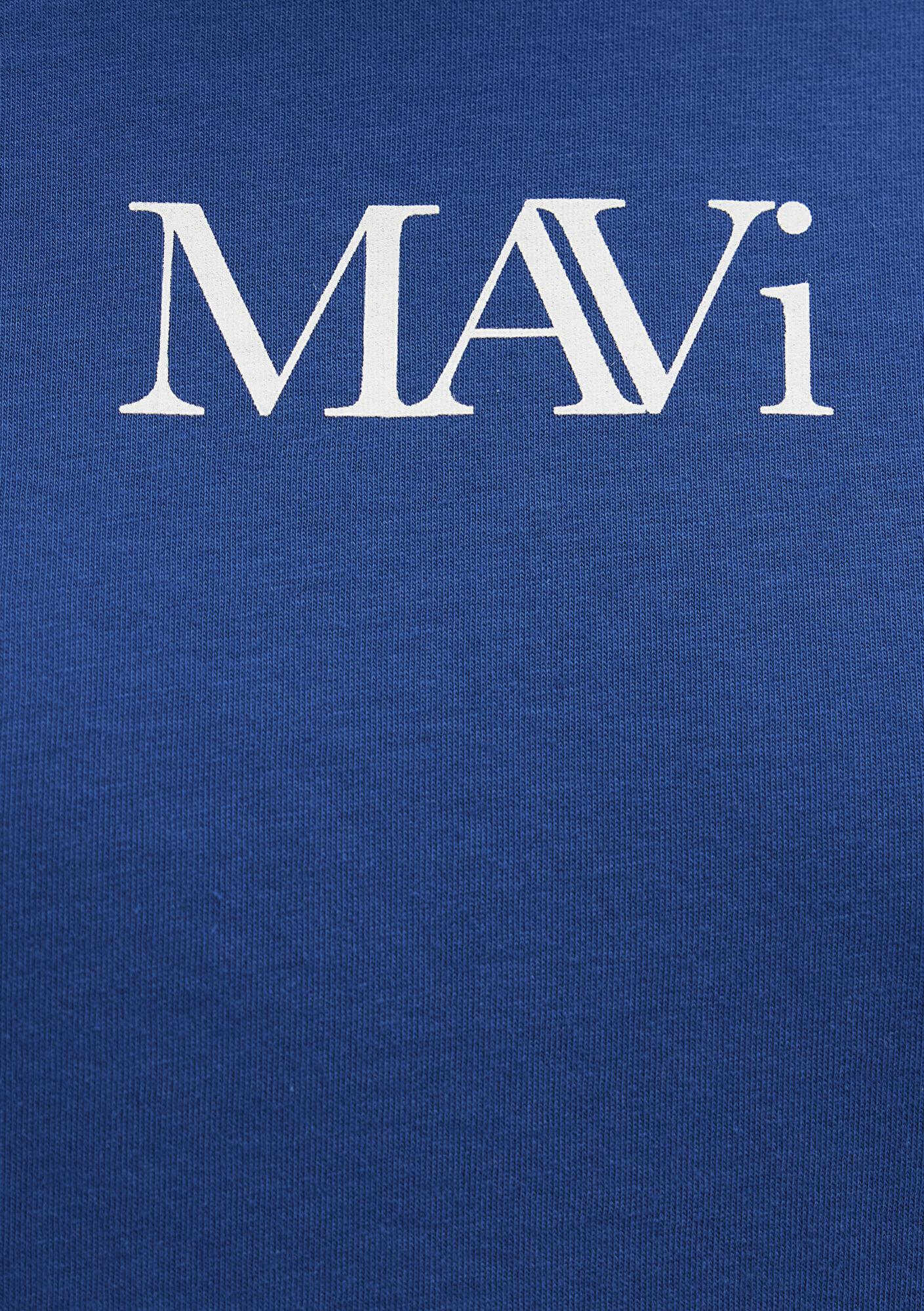 Mavi Mavi Logo Baskılı Lacivert Tişört Regular Fit / Normal Kesim 1611594-82625