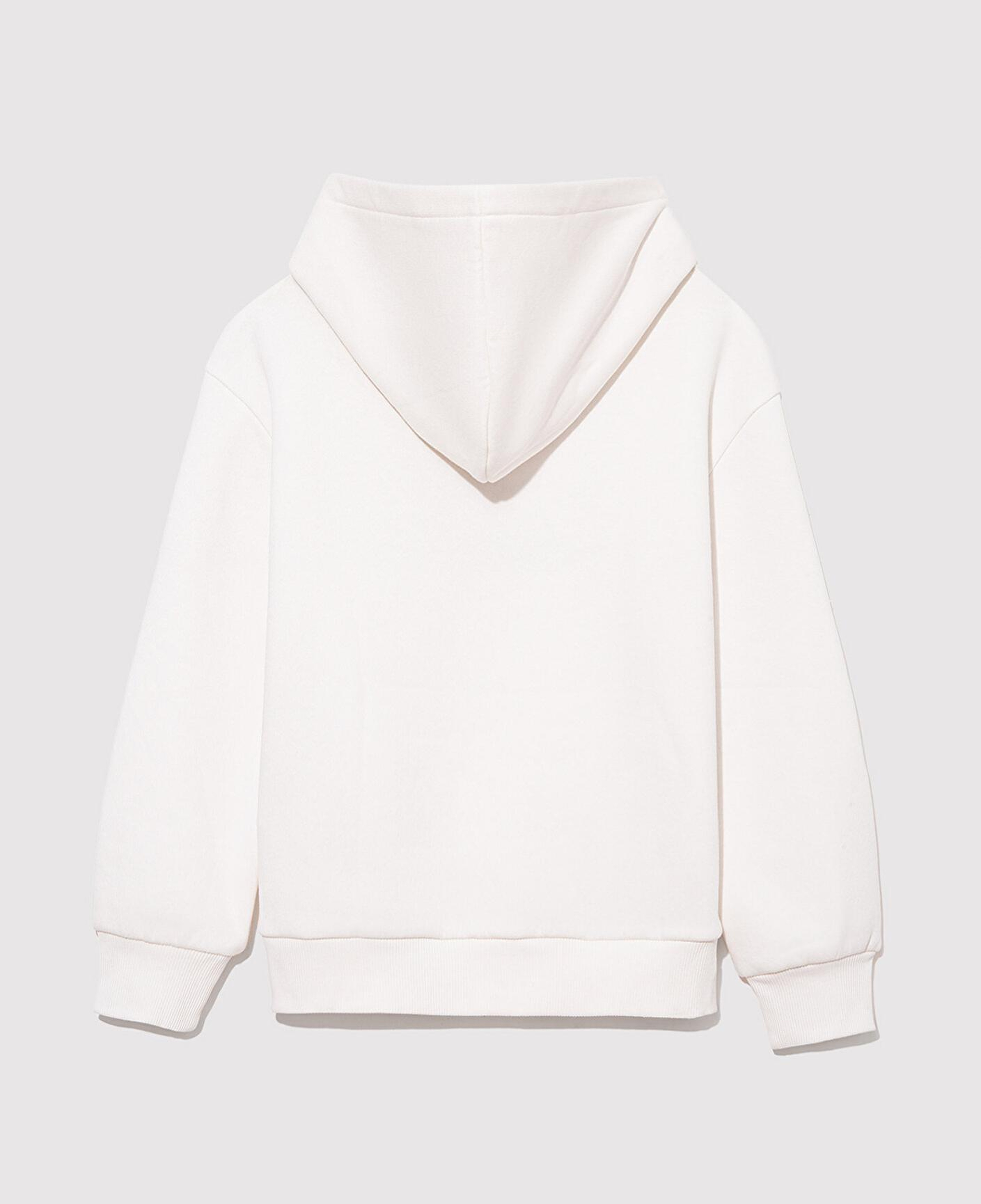 Mavi Mavi Logo Baskılı Kapüşonlu Beyaz Sweatshirt 7610035-81964