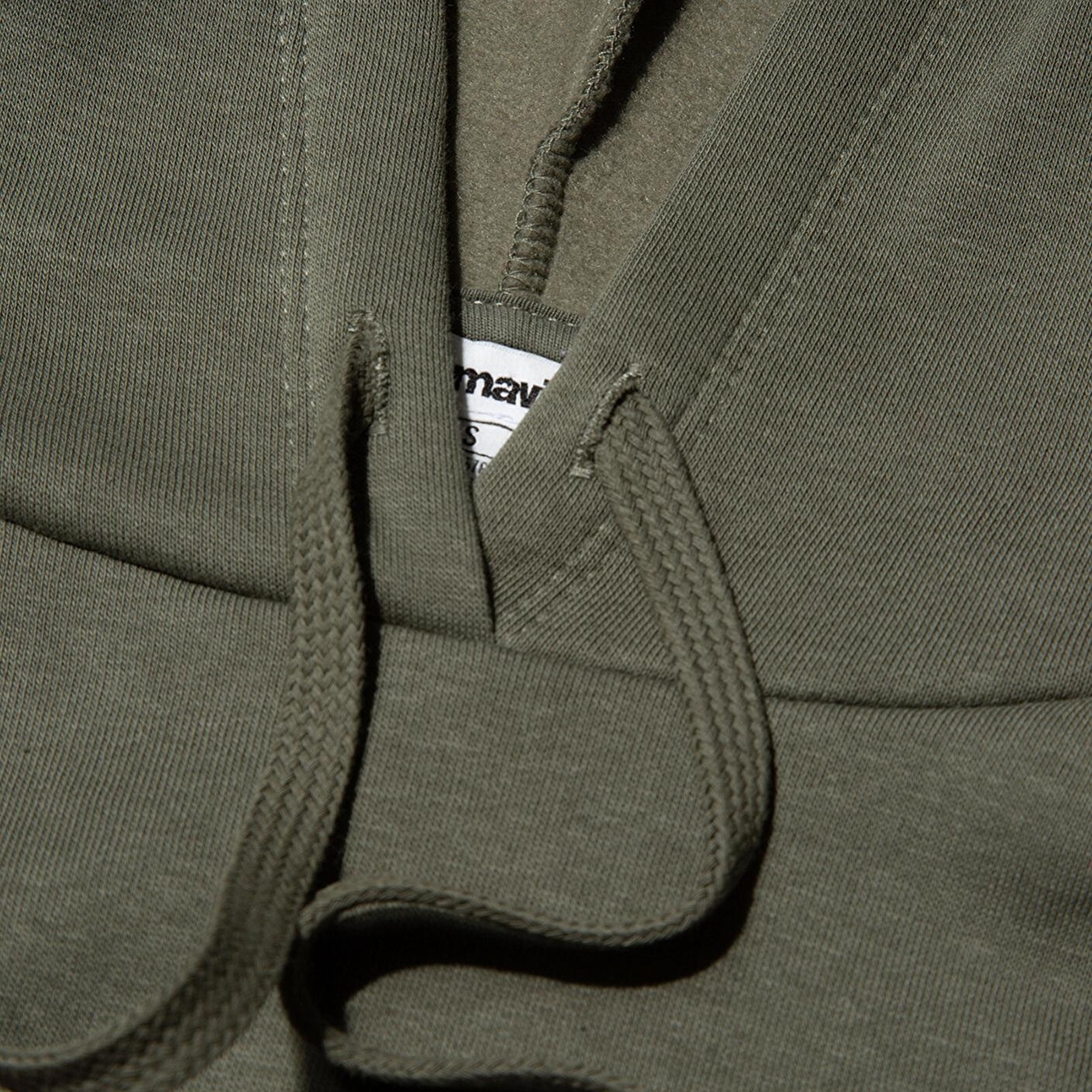 Mavi Mavi Logo Baskılı Kapüşonlu Haki Sweatshirt 1600361-71581