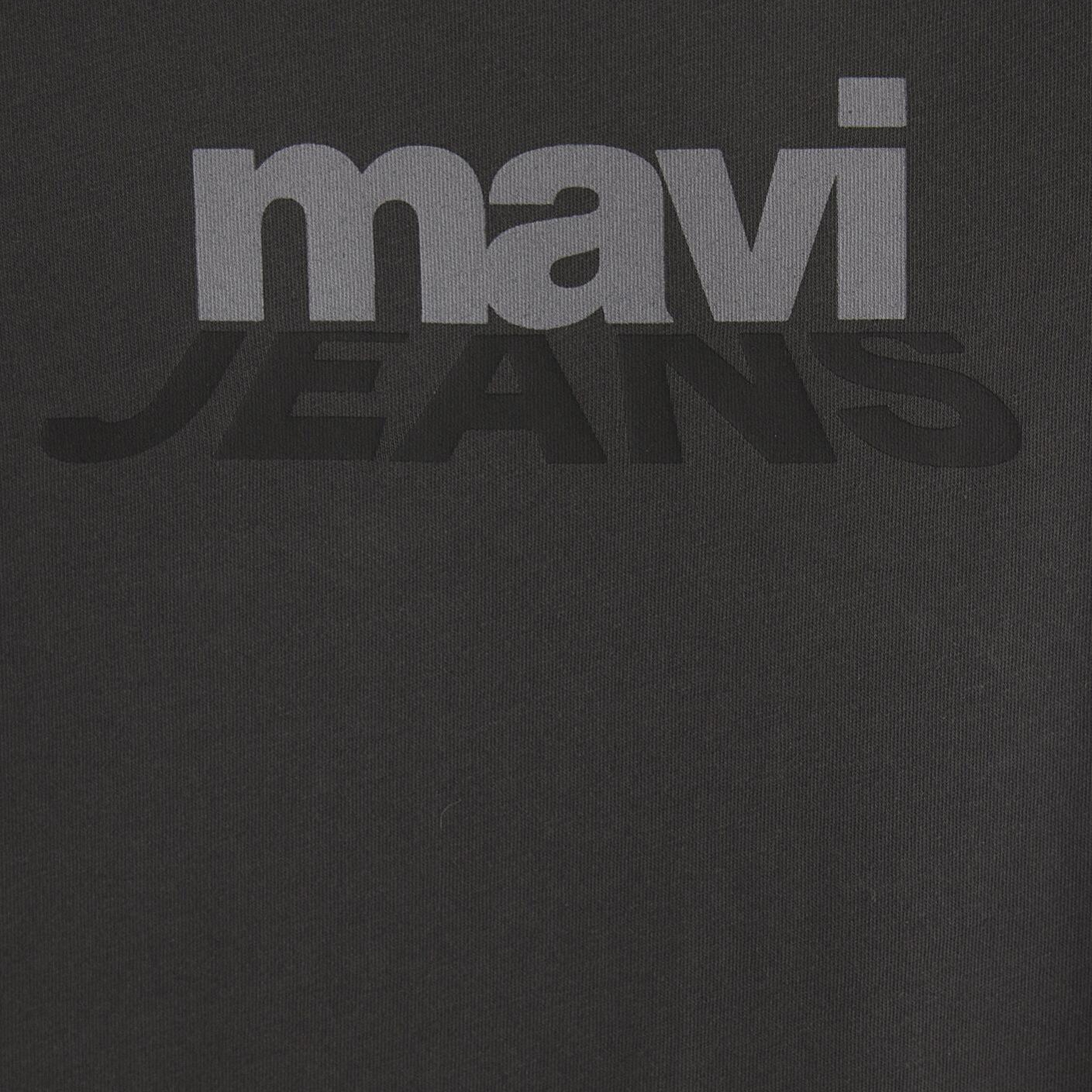Mavi Mavi Logo Baskılı Antrasit Tişört Loose Fit / Bol Rahat Kesim 0612355-80955