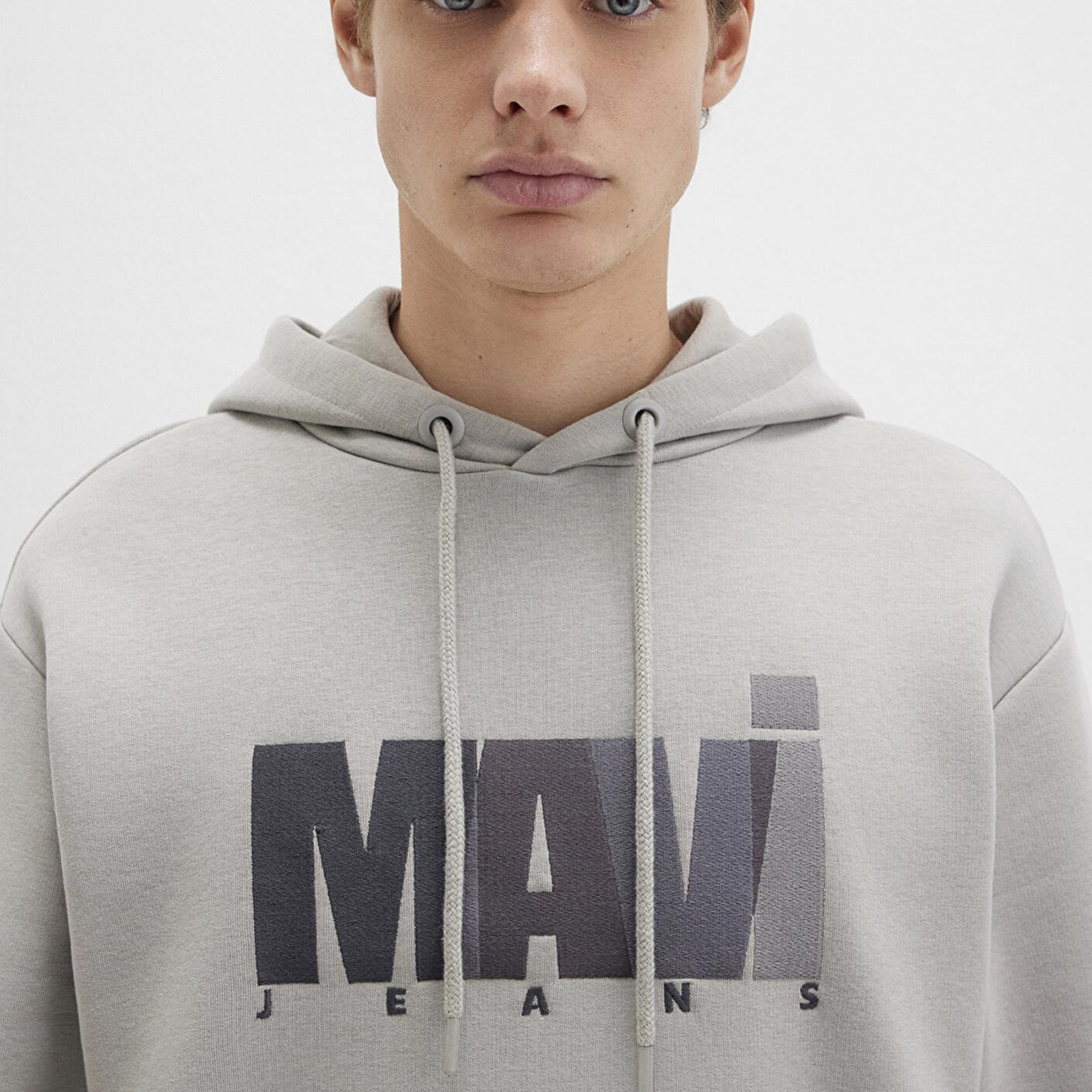 Mavi Mavi Jeans Logo Baskılı Gri Sweatshirt 0S10199-70093