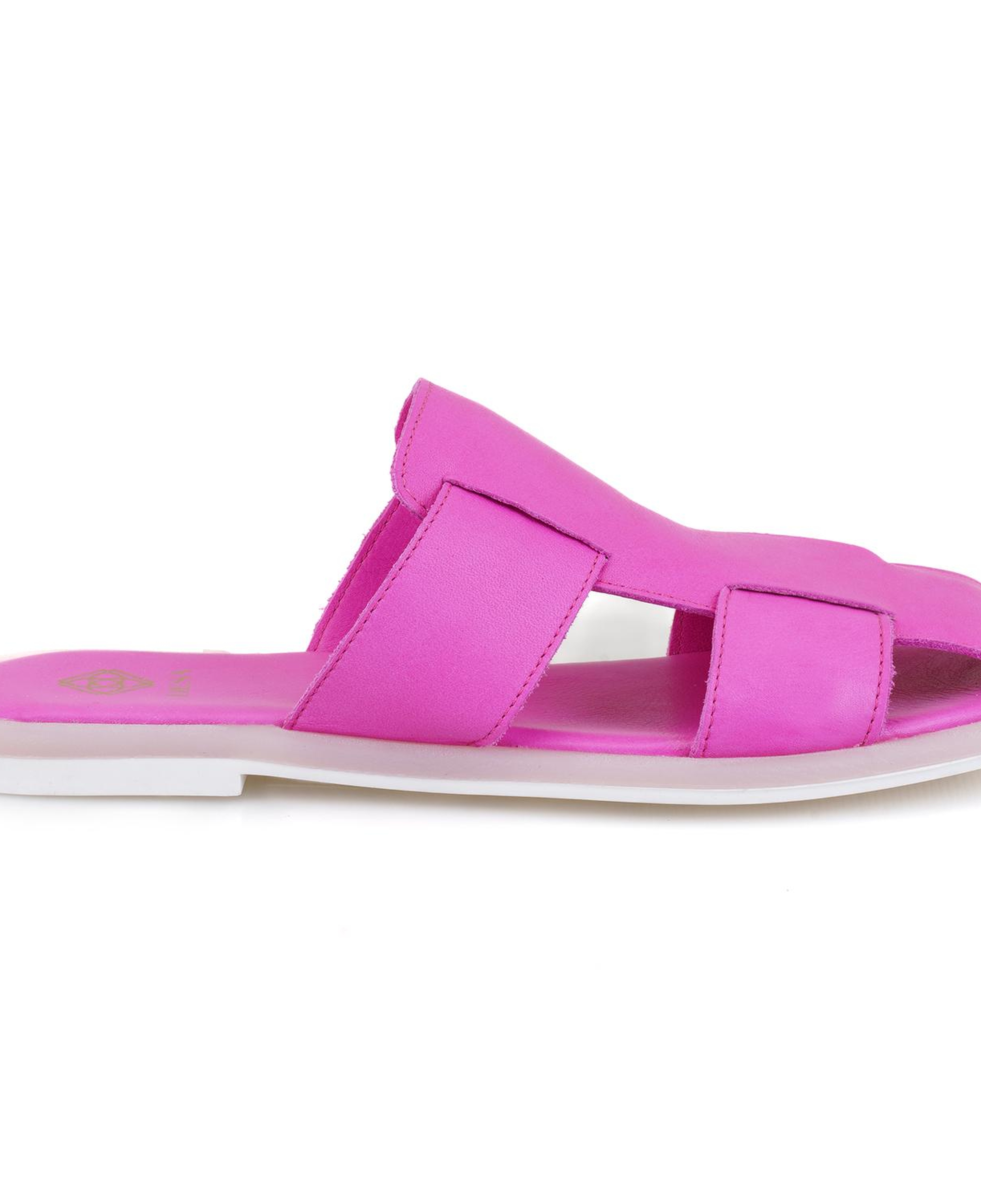 Kadın Pembe Deri Terlik